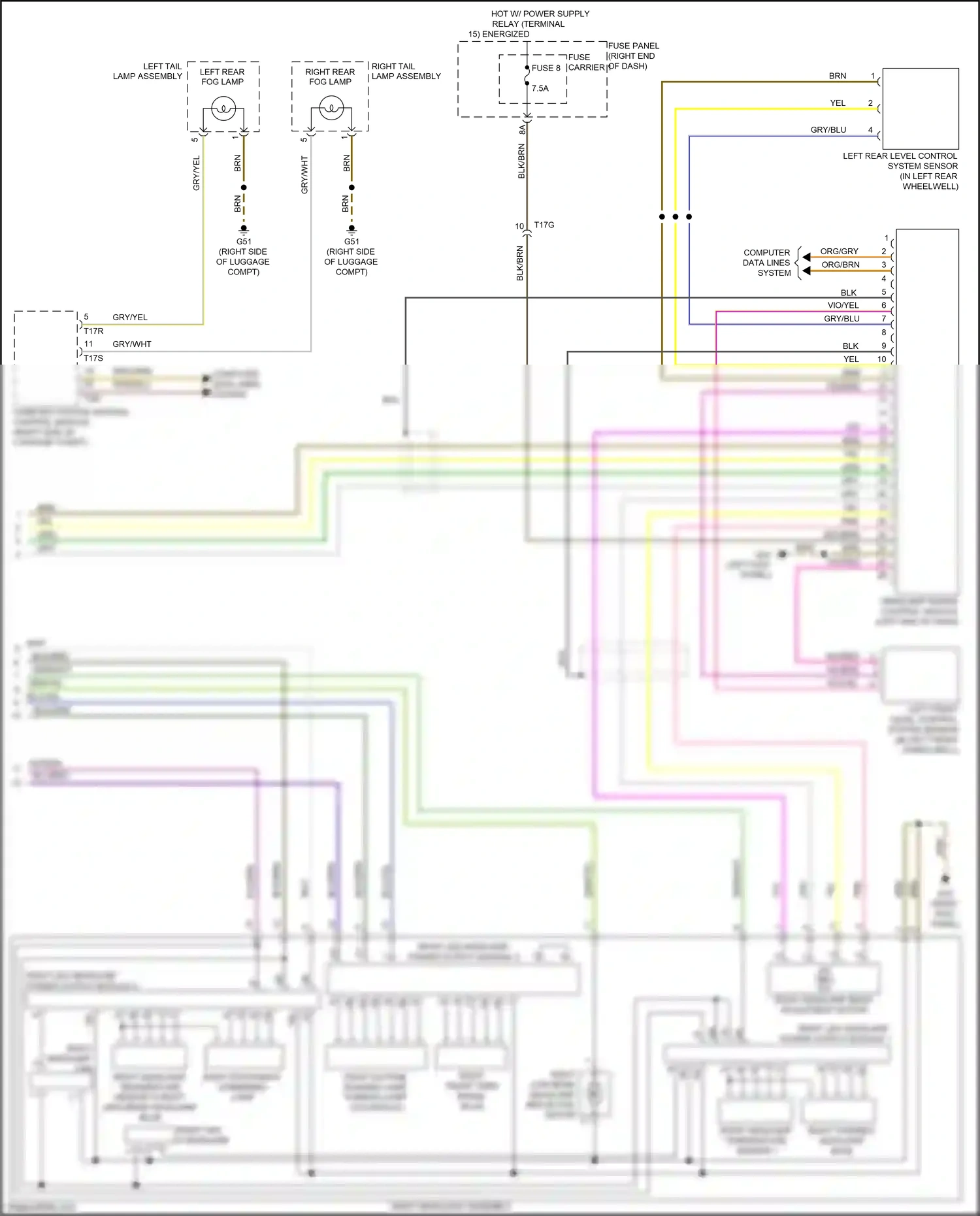 Audi A7 I (2010-2014) (left kick panel) wiring diagram  (35 of 35)