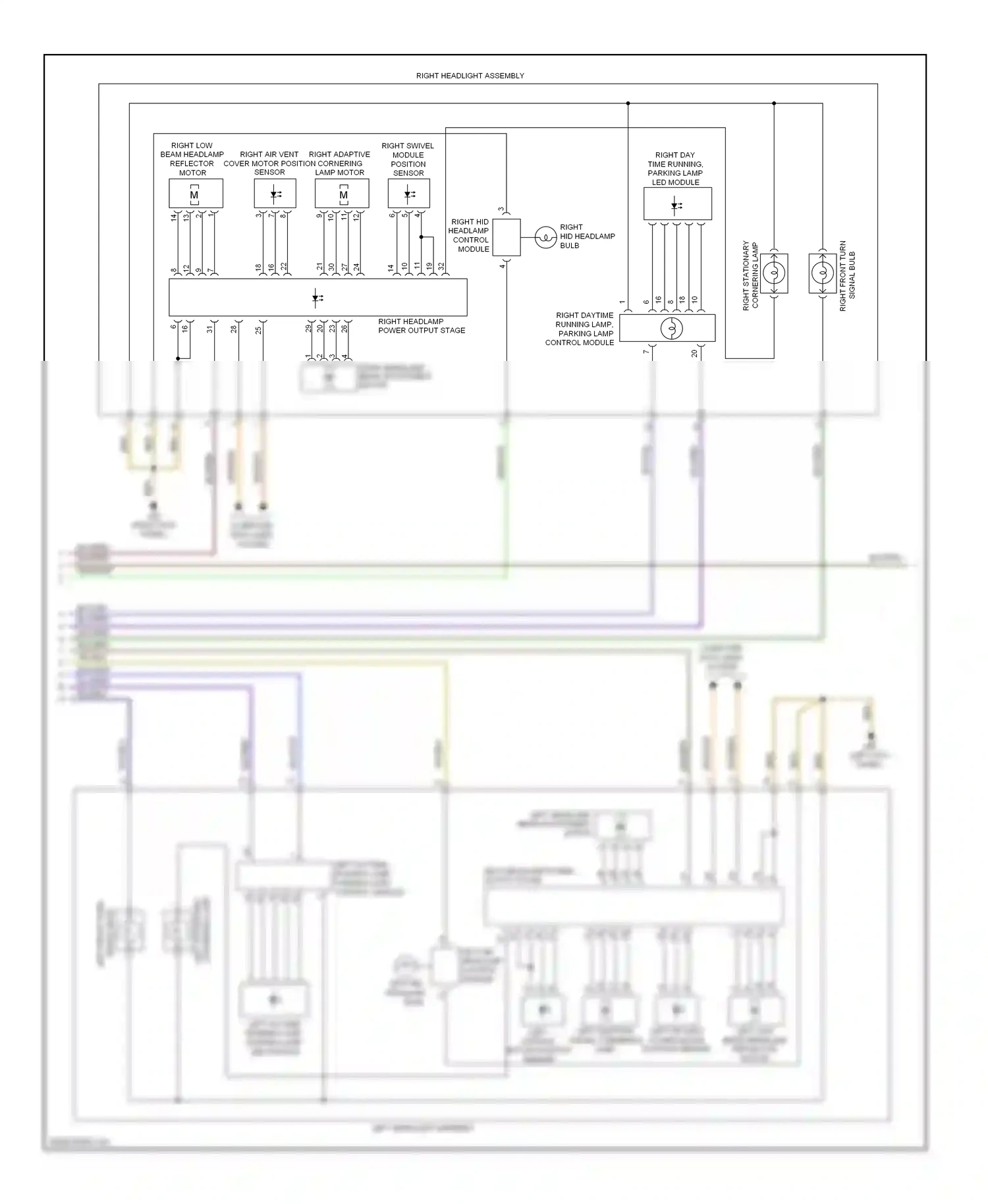 Audi A7 I (2010-2014) (left kick panel) wiring diagram  (7 of 35)