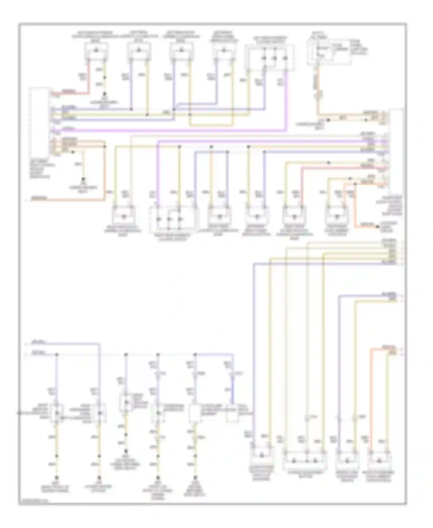 Wiring diagram heating button for Audi A7 I (2010-2014)