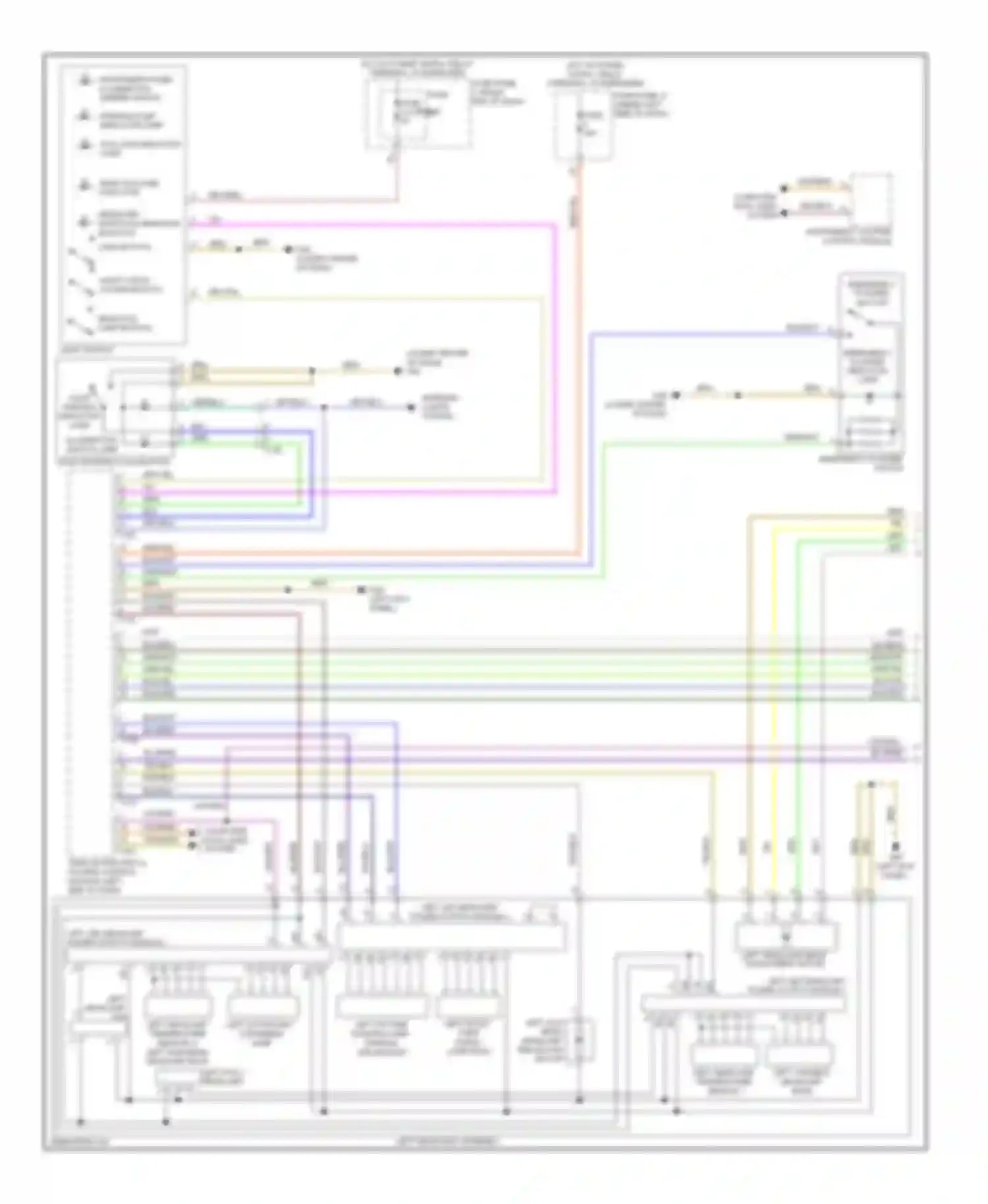 Wiring diagram left variable headlamp bulb for Audi A7 I (2010-2014) (1 of 2)