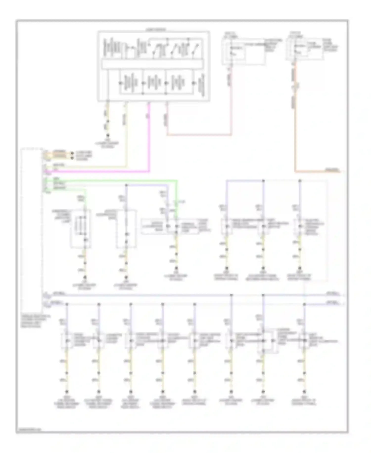 Wiring diagram switch illumination bulb for Audi A7 I (2010-2014)