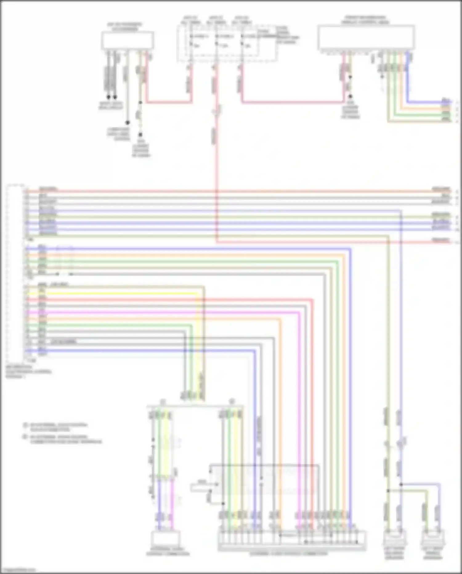 Wiring diagram most data bus circuit for Audi A7 I (2010-2014) (23 of 24)