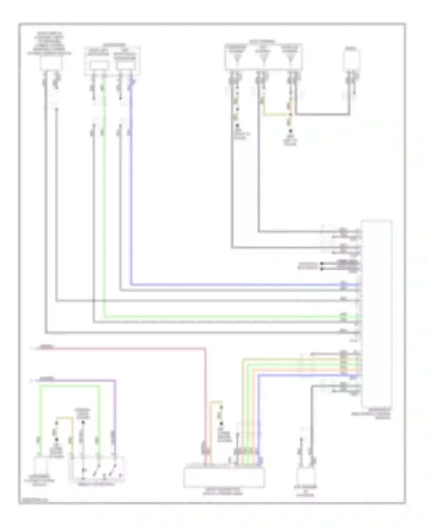 Wiring diagram most data bus circuit for Audi A7 I (2010-2014) (2 of 24)