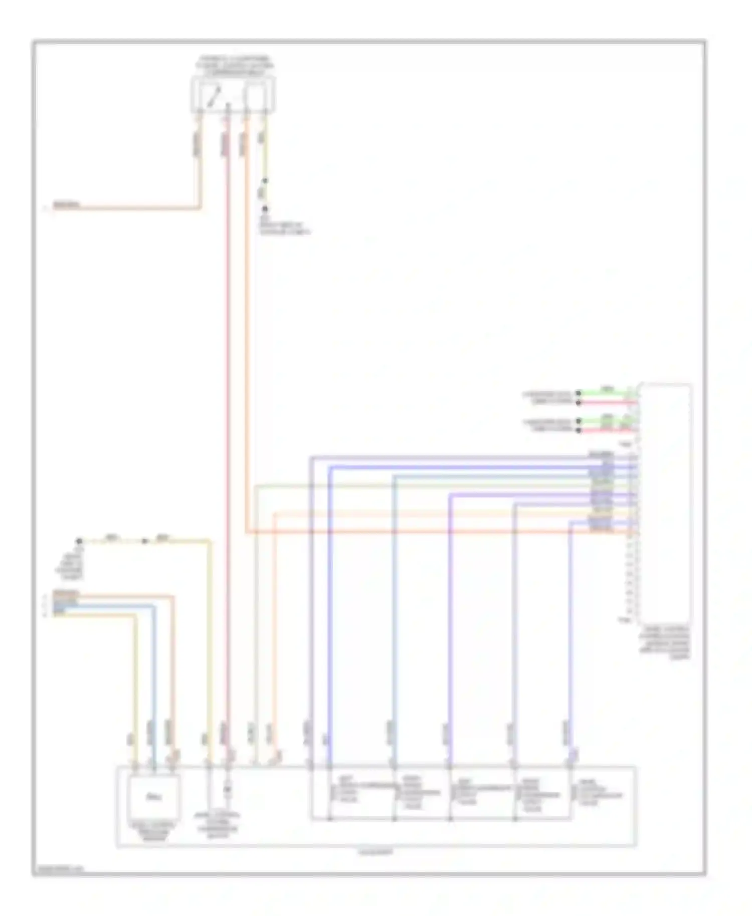 Wiring diagram level control system control for Audi A7 I (2010-2014)