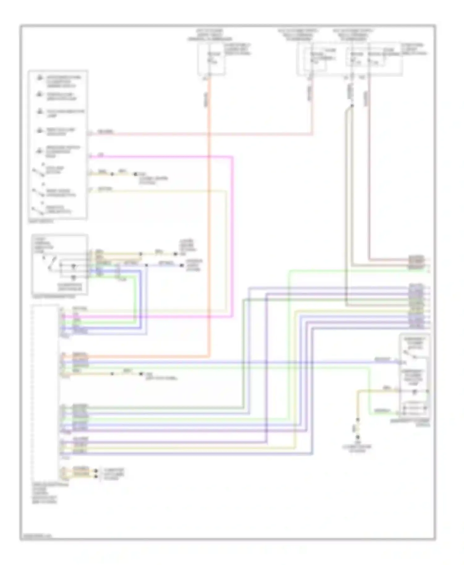Wiring diagram parking lamp indicator lamp for Audi A7 I (2010-2014) (3 of 6)