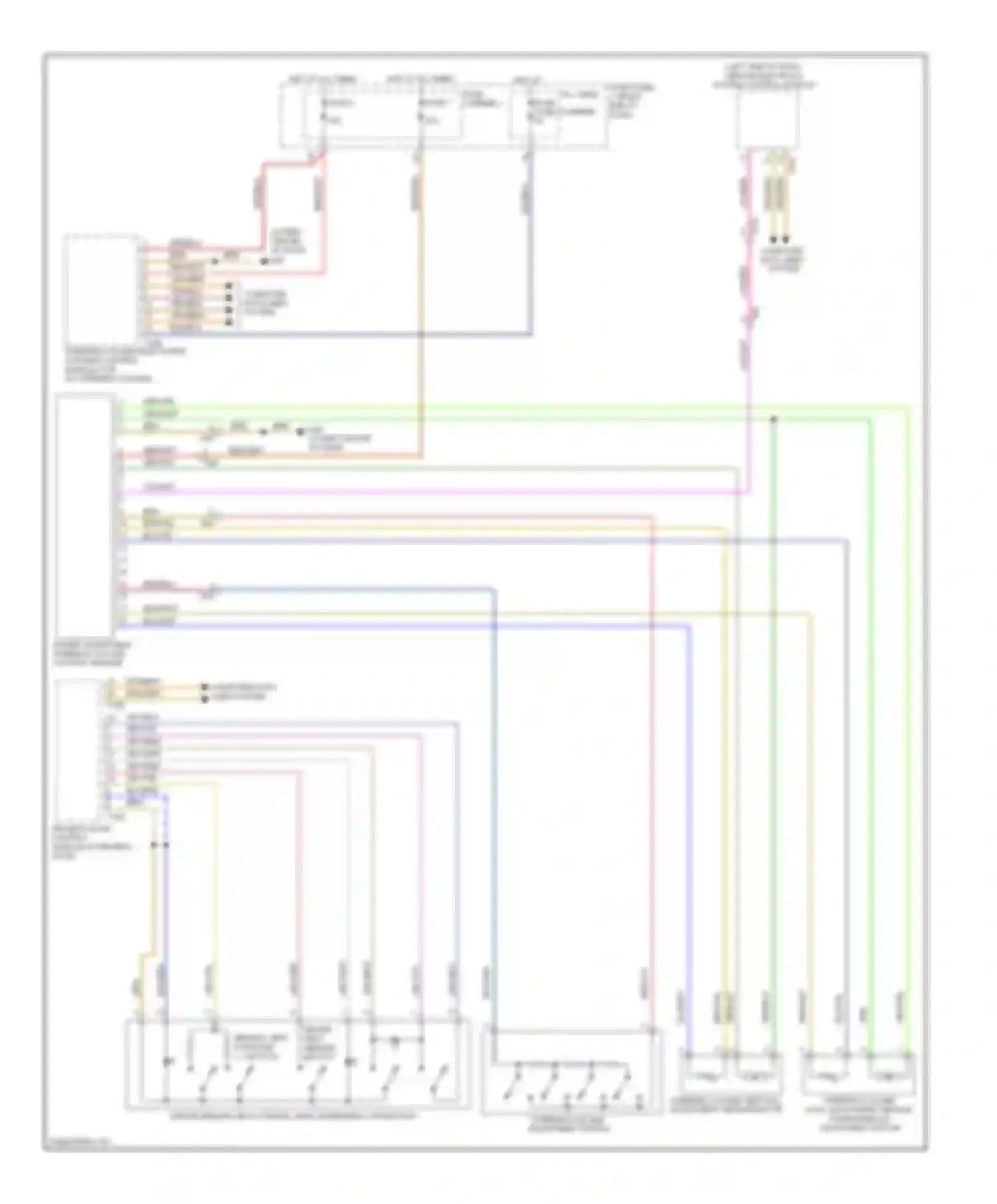 Wiring diagram power adjustable steering column control module for Audi A7 I (2010-2014) (4 of 4)