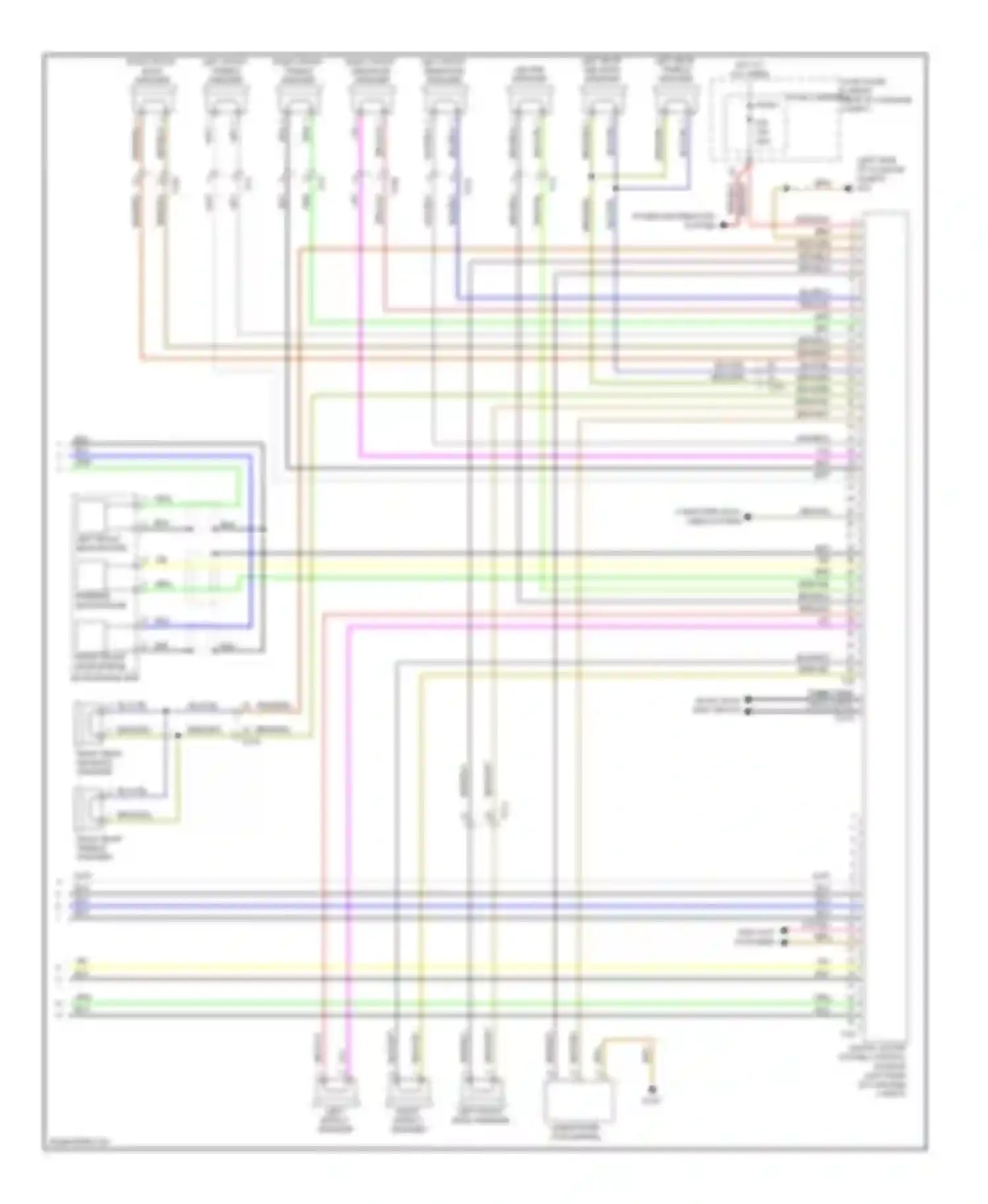Wiring diagram power distribution system for Audi A7 I (2010-2014) (7 of 13)