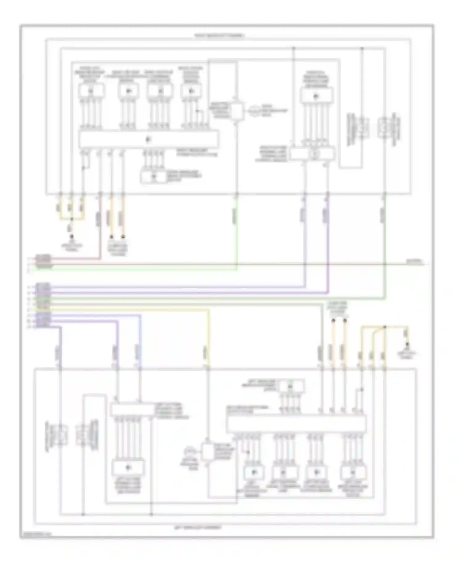 Wiring diagram right air vent cover motor position sensor for Audi A7 I (2010-2014) (2 of 2)