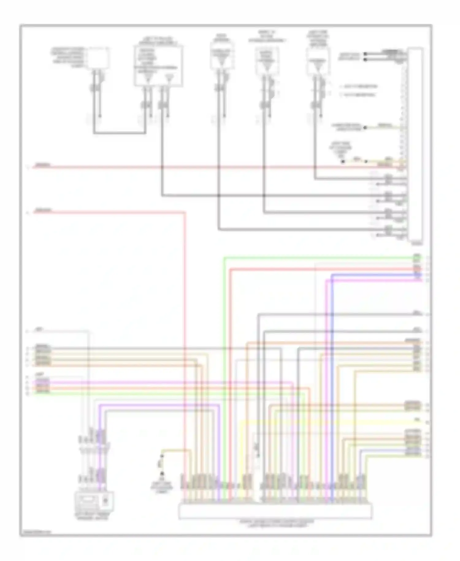 Wiring diagram w/ tv reception for Audi A7 I (2010-2014)