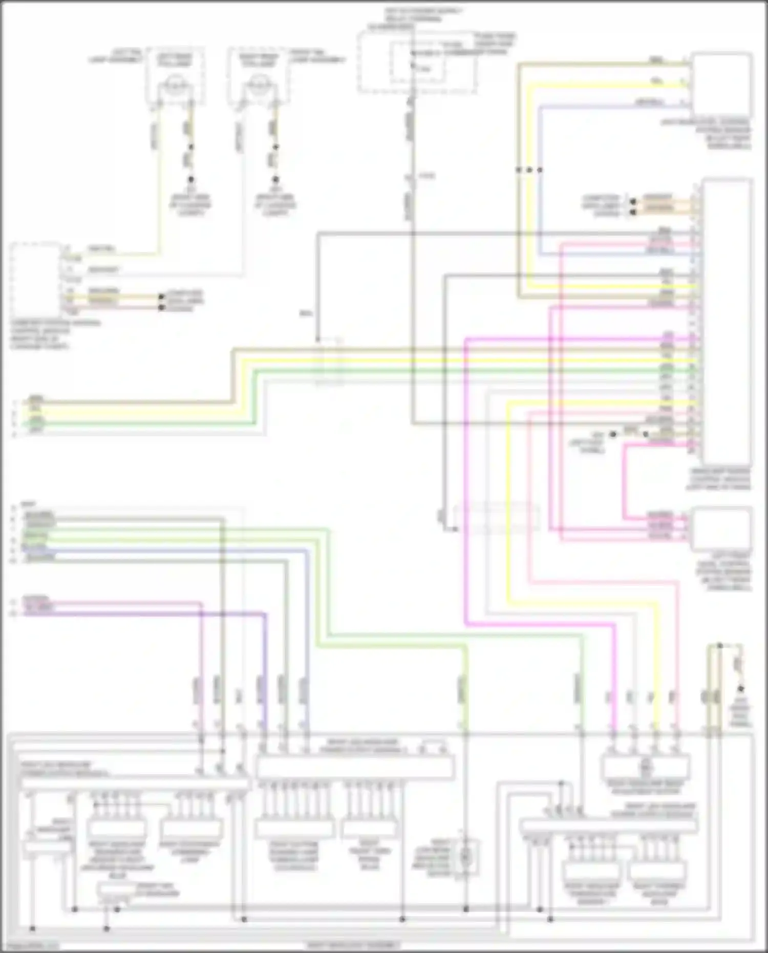 Wiring diagram right fan 2 headlamp for Audi A7 I (2010-2014) (1 of 1)