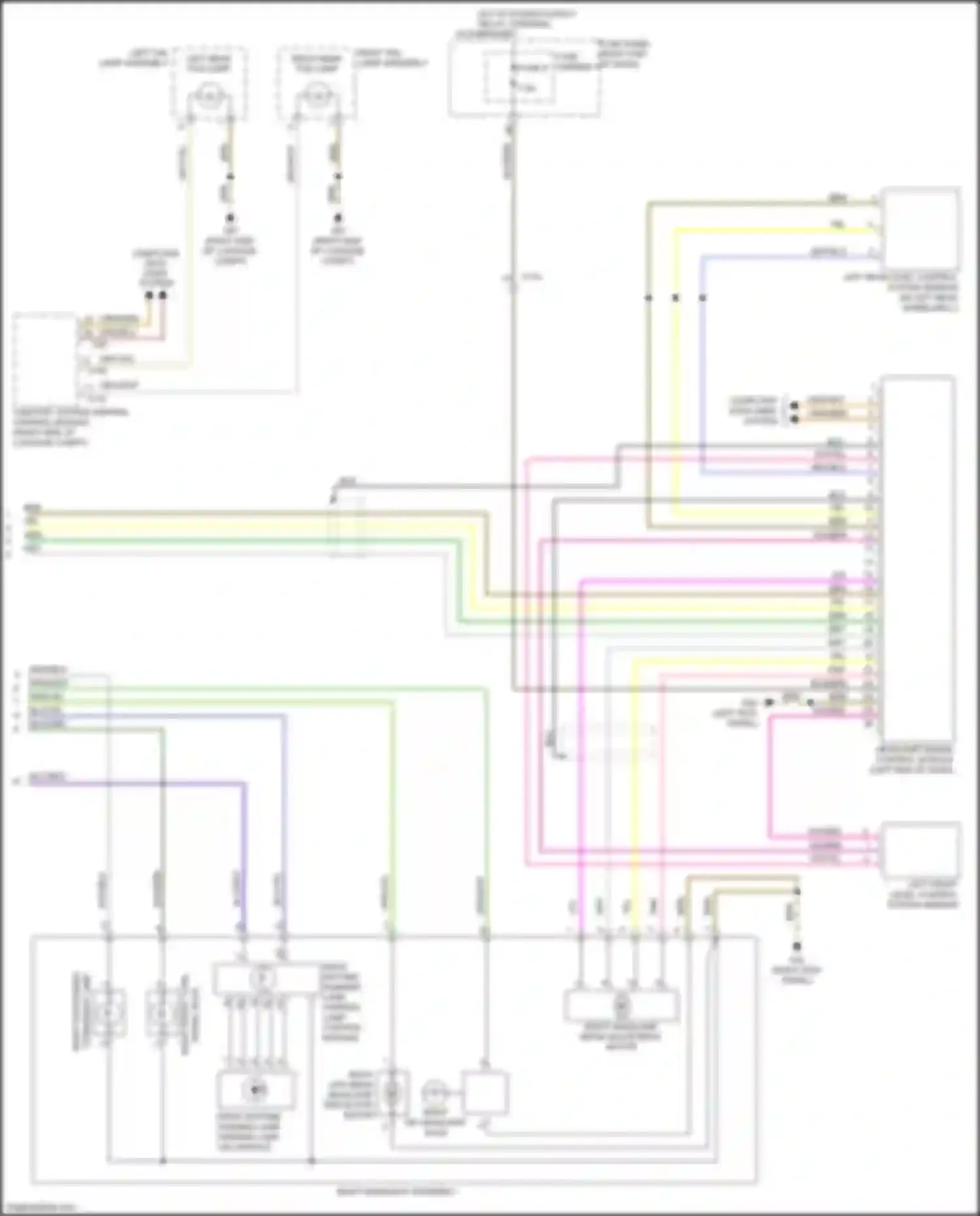 Wiring diagram right low beam headlamp reflector motor for Audi A7 I (2010-2014) (2 of 6)