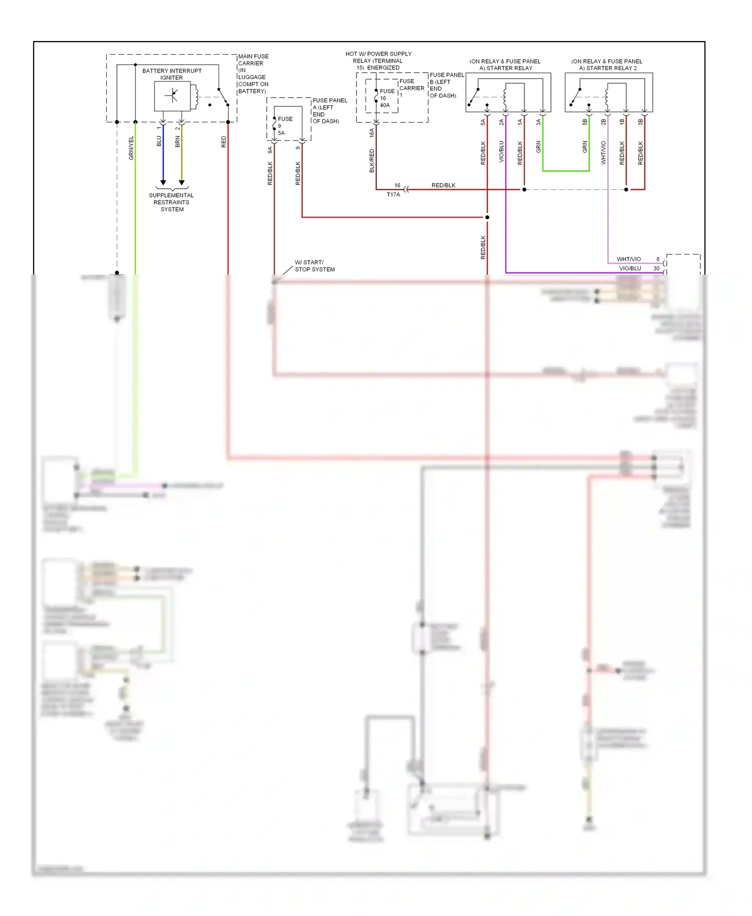 Audi A7 I (2010-2014) selector lever sensor system control module (base of shift lever assembly) wiring diagram  (4 of 4)