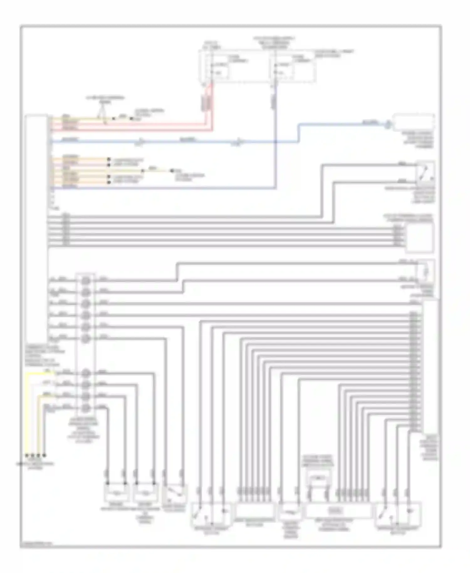 Wiring diagram tiptronic upshift button for Audi A7 I (2010-2014) (3 of 3)