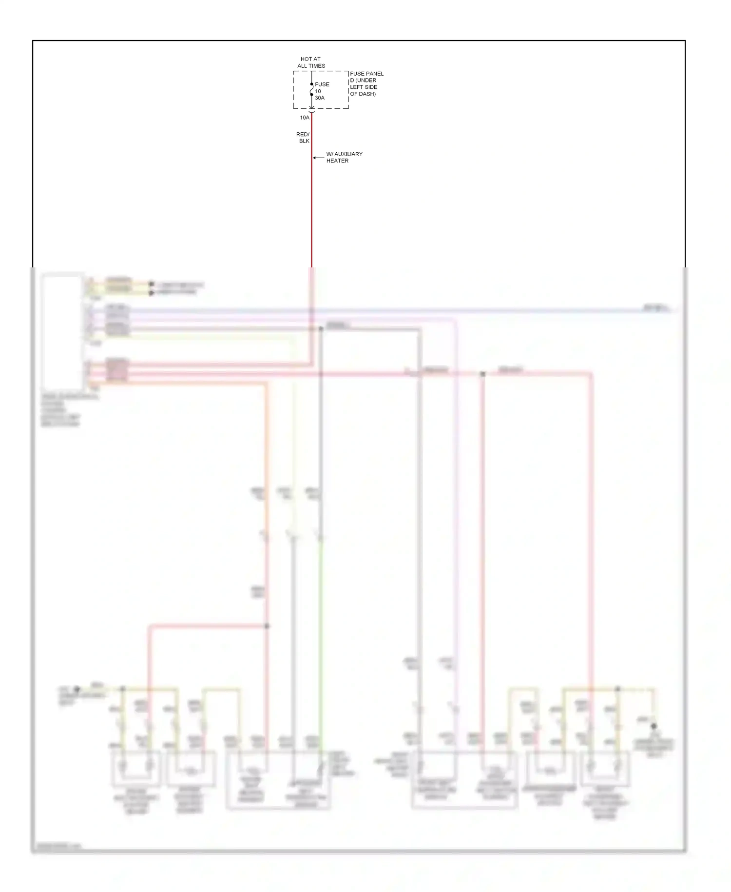 Audi A7 I (2010-2014) vehicle electrical system control module (left end of dash ) wiring diagram  (14 of 20)