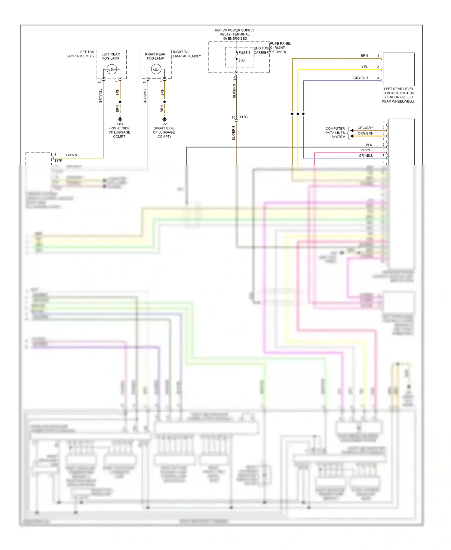 Audi A7 I (2010-2014) vio/grn wiring diagram  (5 of 9)