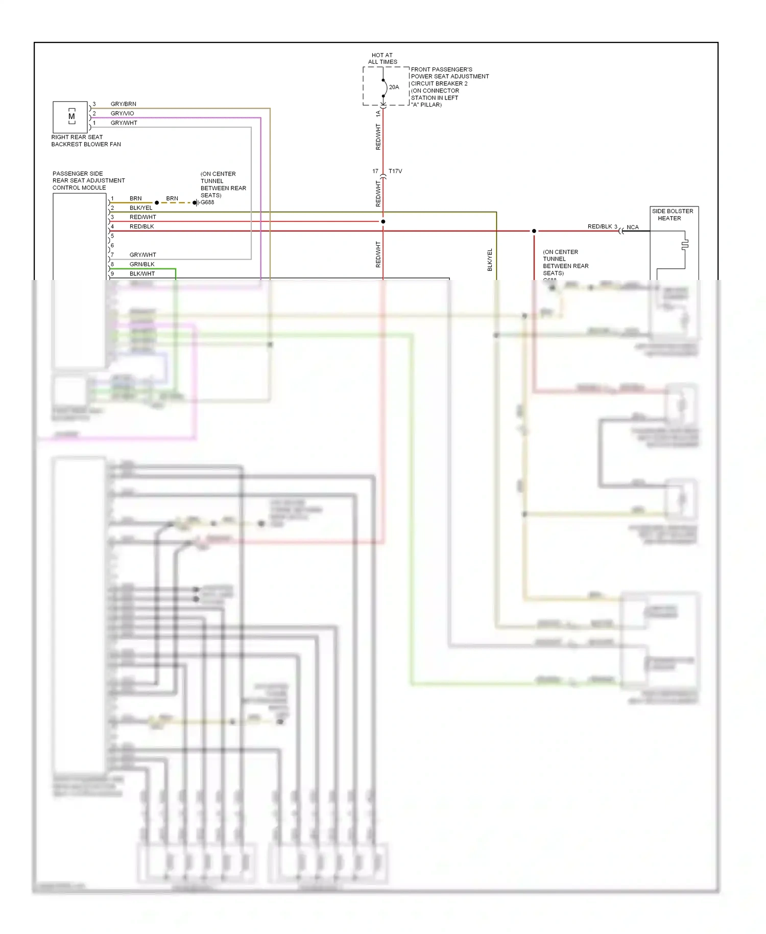 Audi A7 I (2010-2014) vio/wht wiring diagram  (30 of 36)