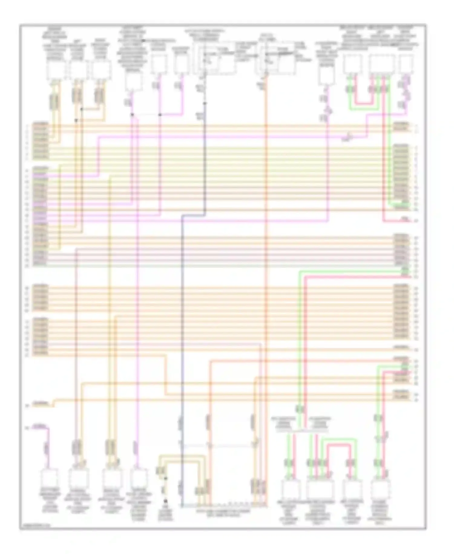 Wiring diagram w/ adaptive cruise control for Audi A7 I (2010-2014) (1 of 1)