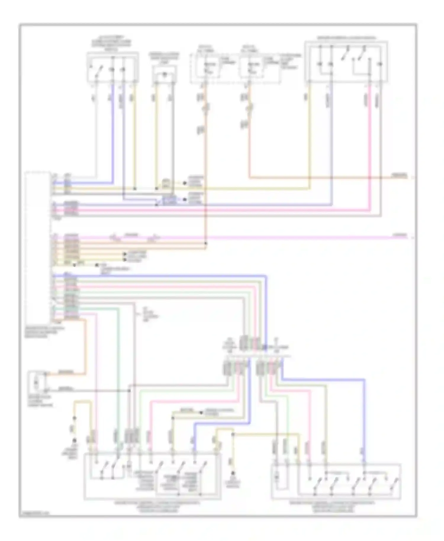 Wiring diagram computer data lines system for Audi A7 I (2010-2014)