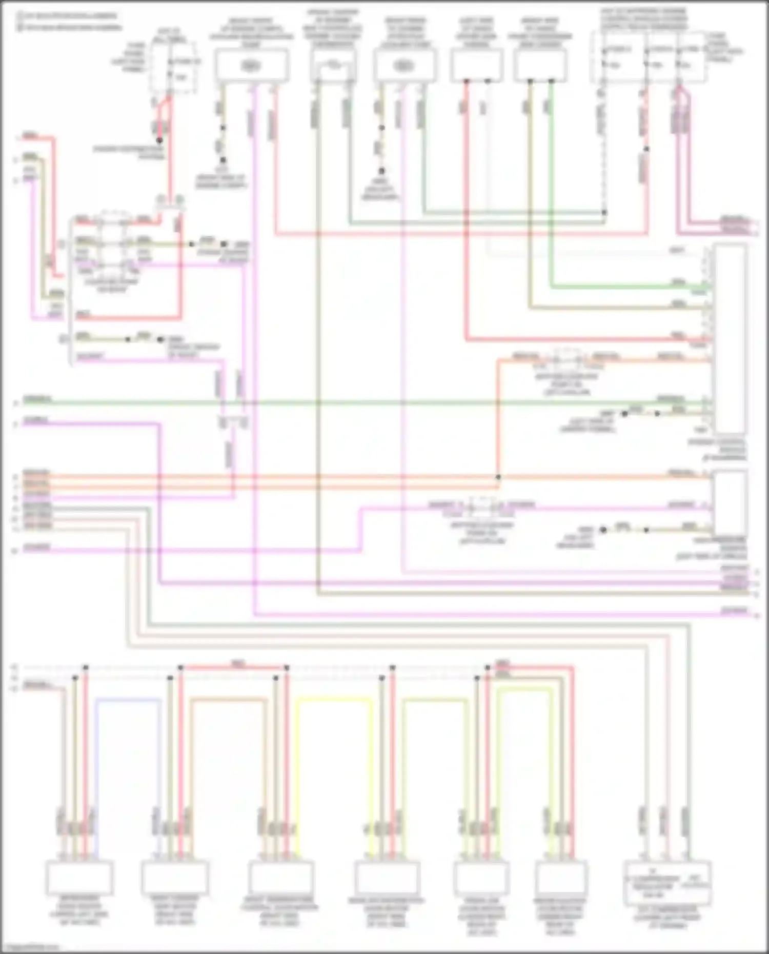 A7 Audi II (2018-2023): Automatic a/c circuit, w/ climatronic & rear controls (3 of 4)