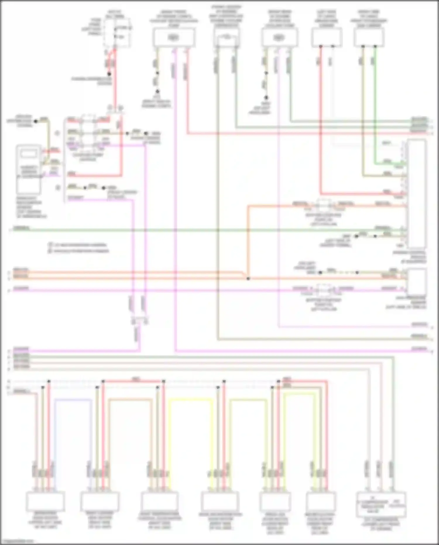 A7 Audi II (2018-2023): Automatic a/c circuit, w/ climatronic w/o rear controls (3 of 4)