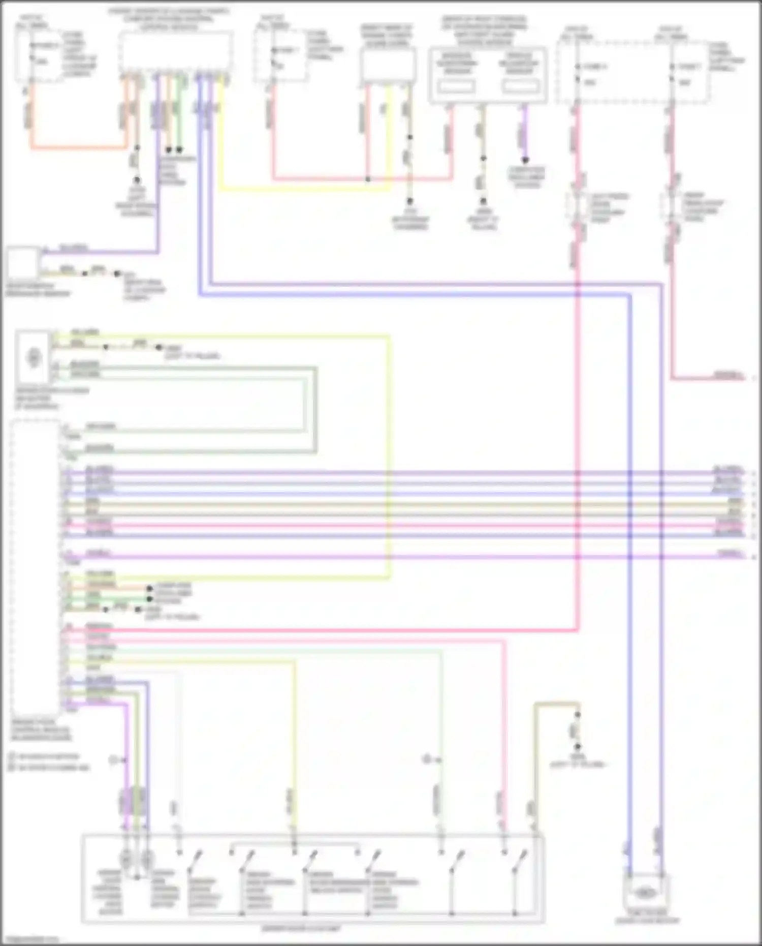 A7 Audi II (2018-2023): Forced entry circuit (1 of 5)