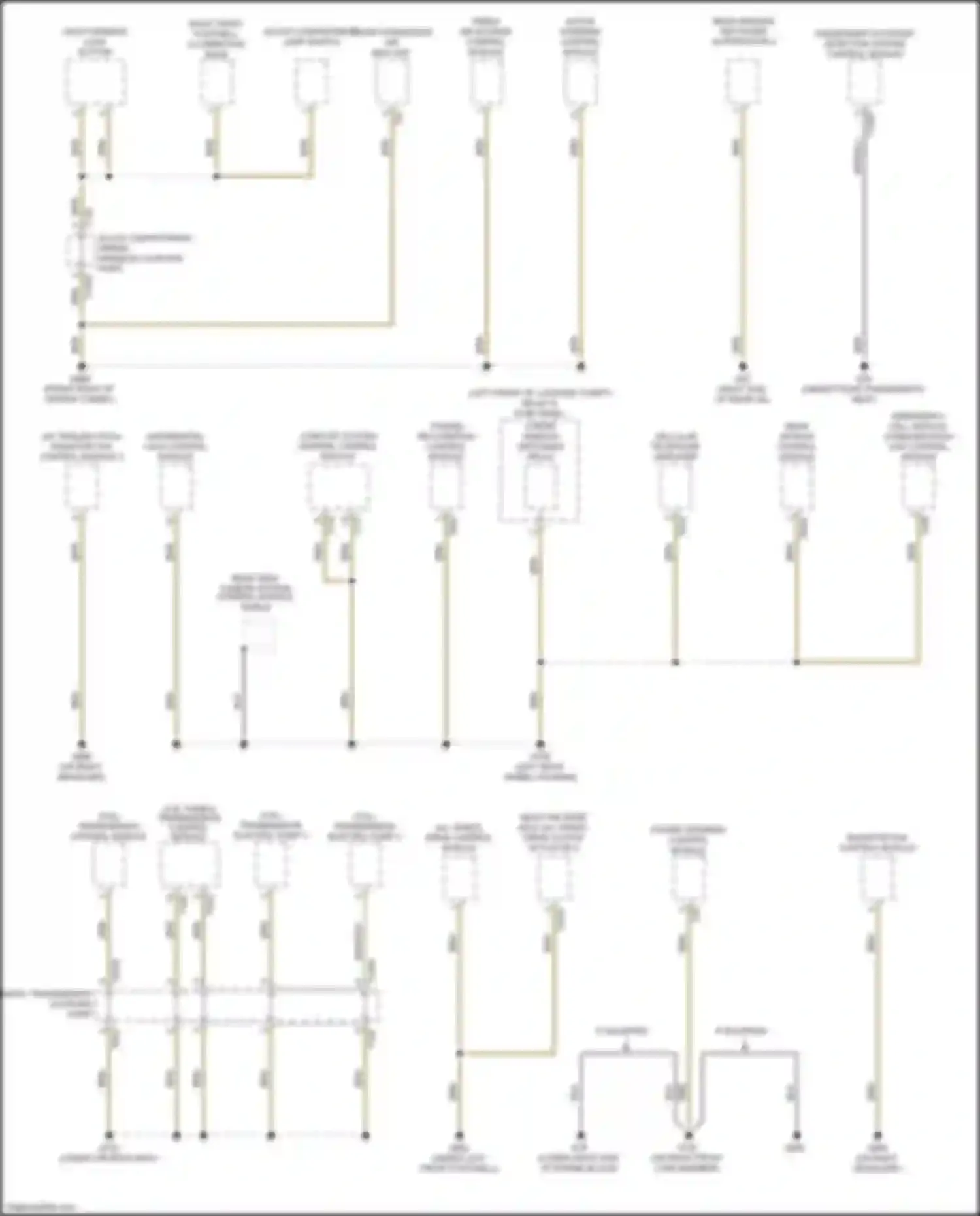A7 Audi II (2018-2023): Ground distribution circuit (3 of 10)