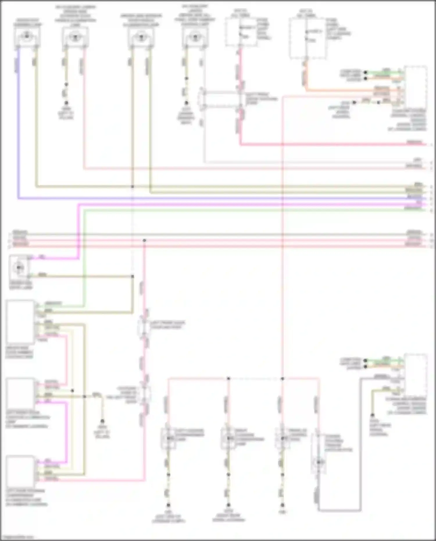 A7 Audi II (2018-2023): Courtesy lamps circuit (3 of 6)
