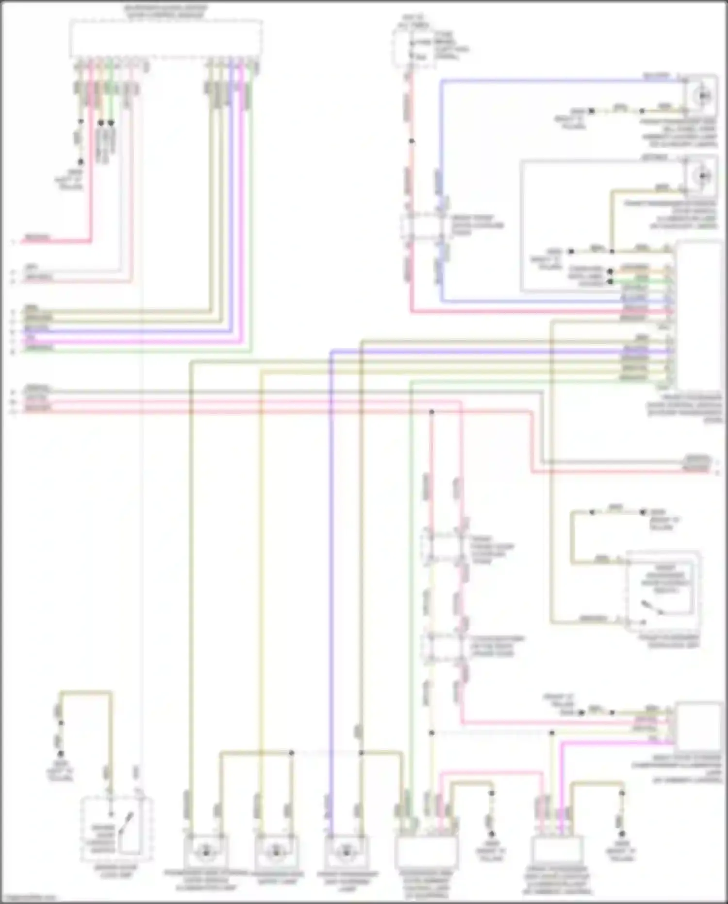 A7 Audi II (2018-2023): Courtesy lamps circuit (4 of 6)