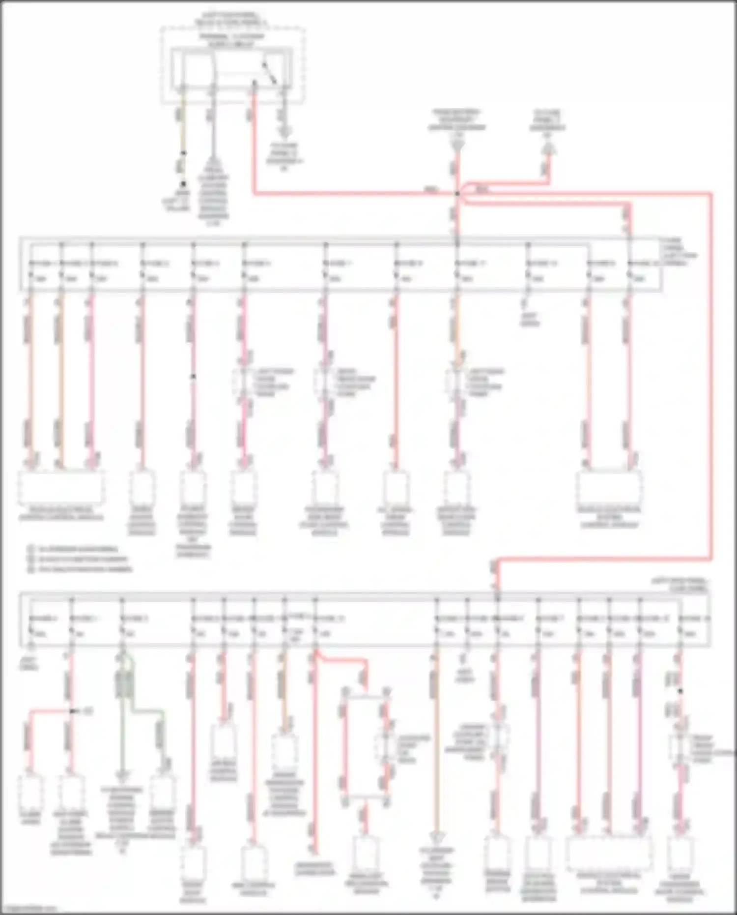 A7 Audi II (2018-2023): Power distribution circuit (3 of 9)