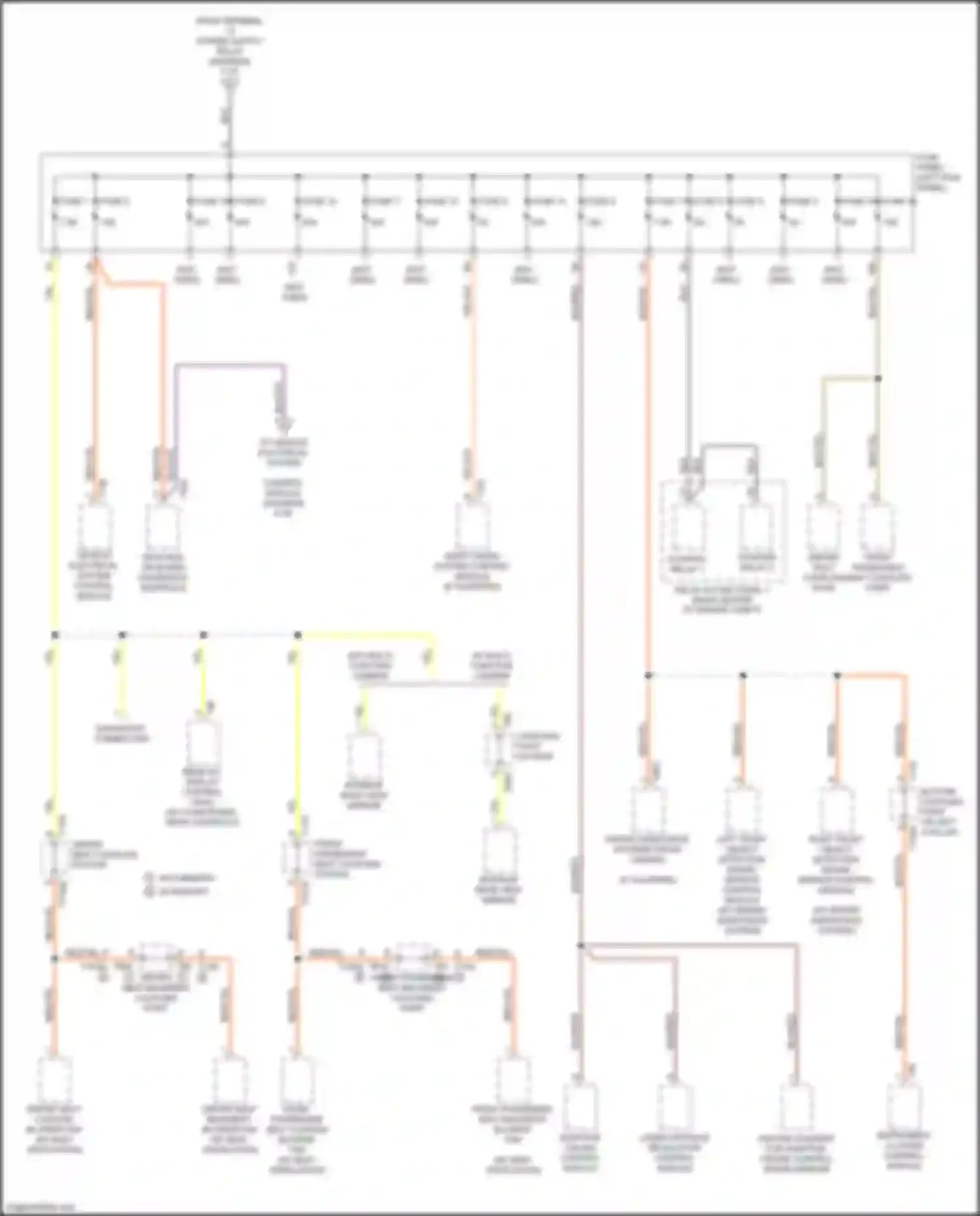 A7 Audi II (2018-2023): Power distribution circuit (4 of 9)