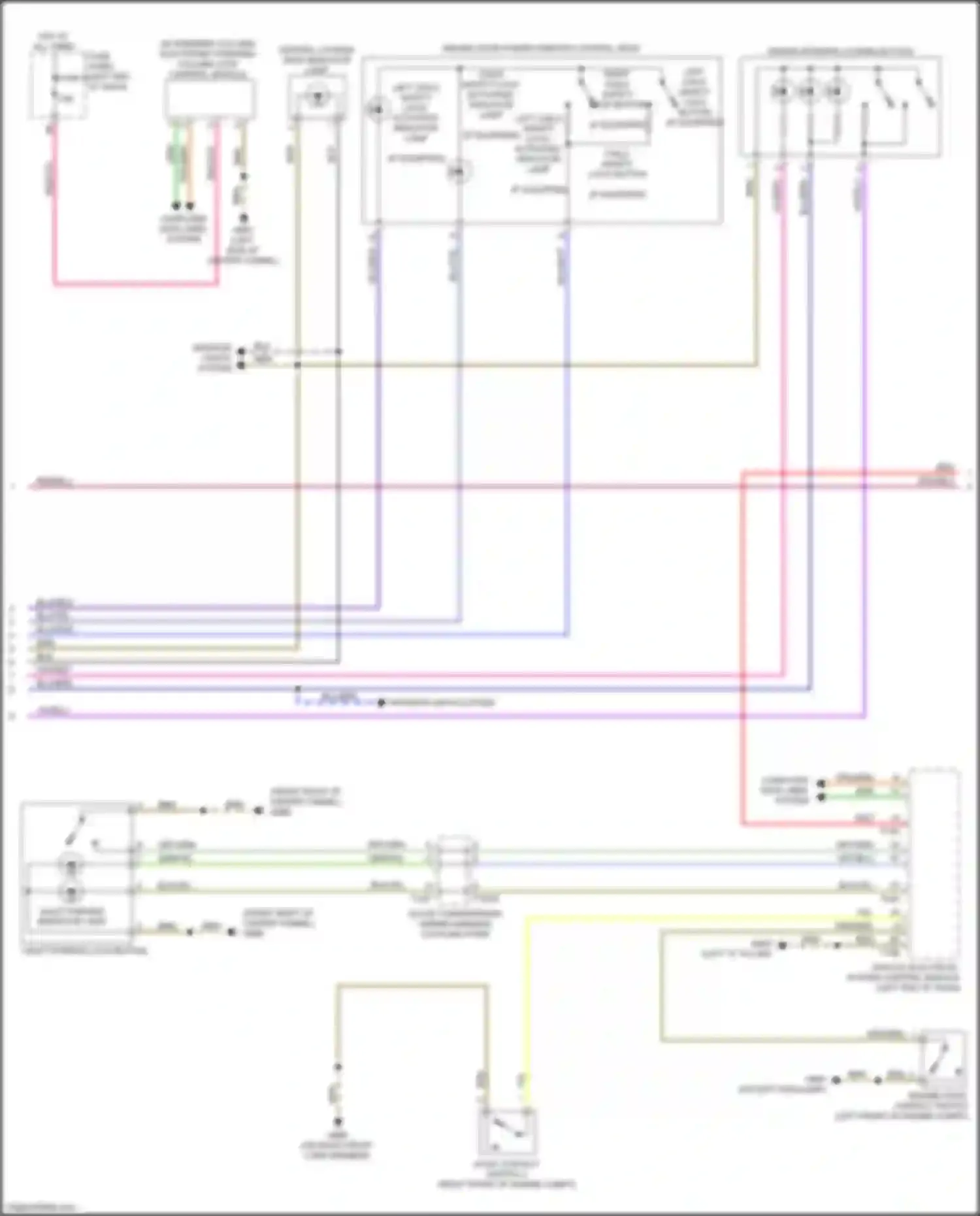 A7 Audi II (2018-2023): Power door locks circuit (2 of 5)