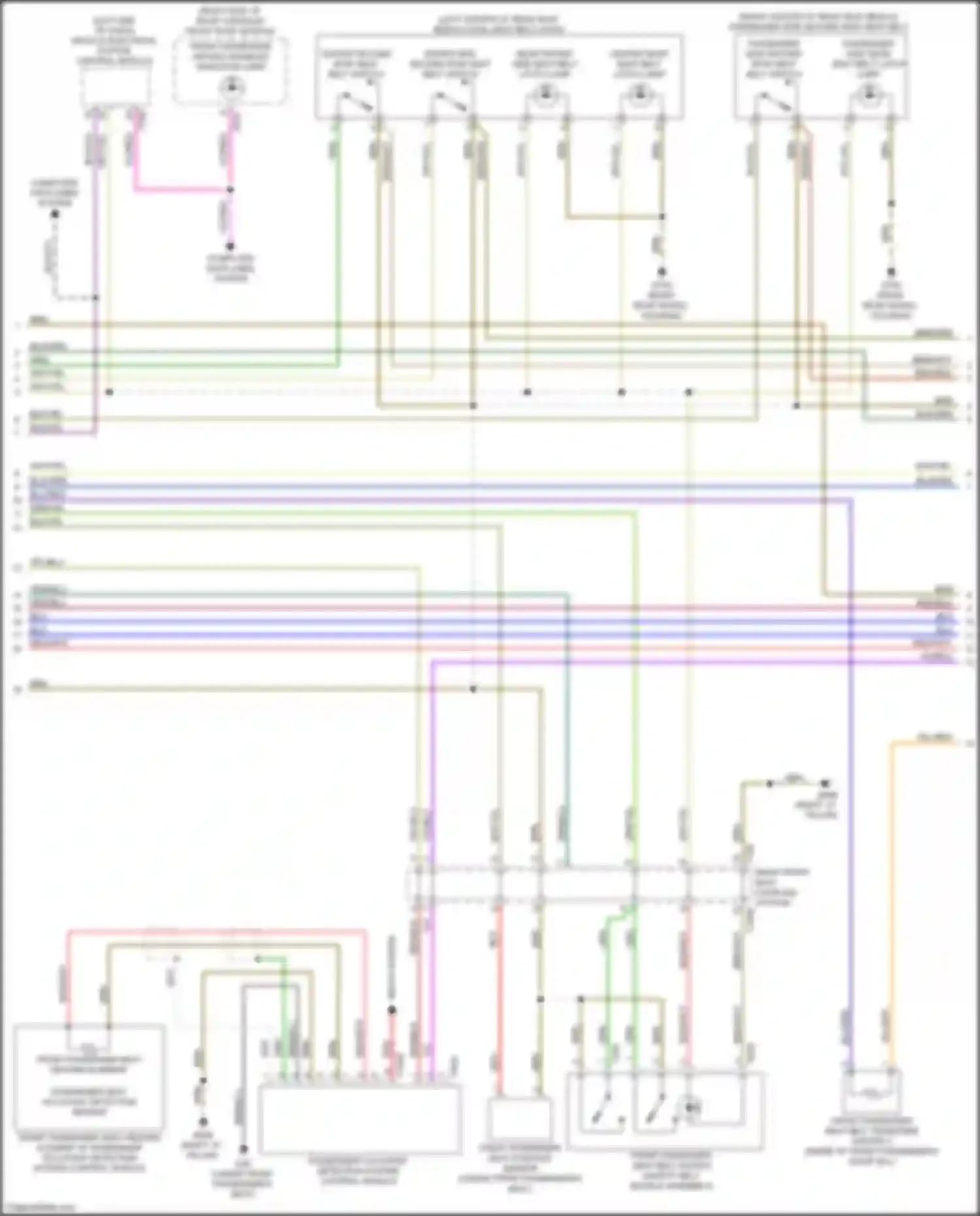 A7 Audi II (2018-2023): Supplemental restraints circuit (2 of 5)