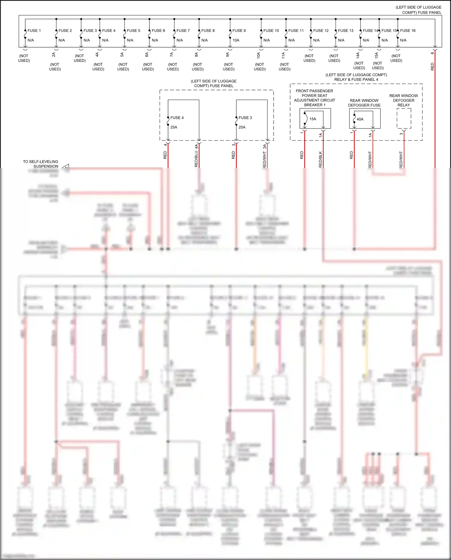 Audi A7 II (2018-2023) fuse 16 wiring diagram  (3 of 6)