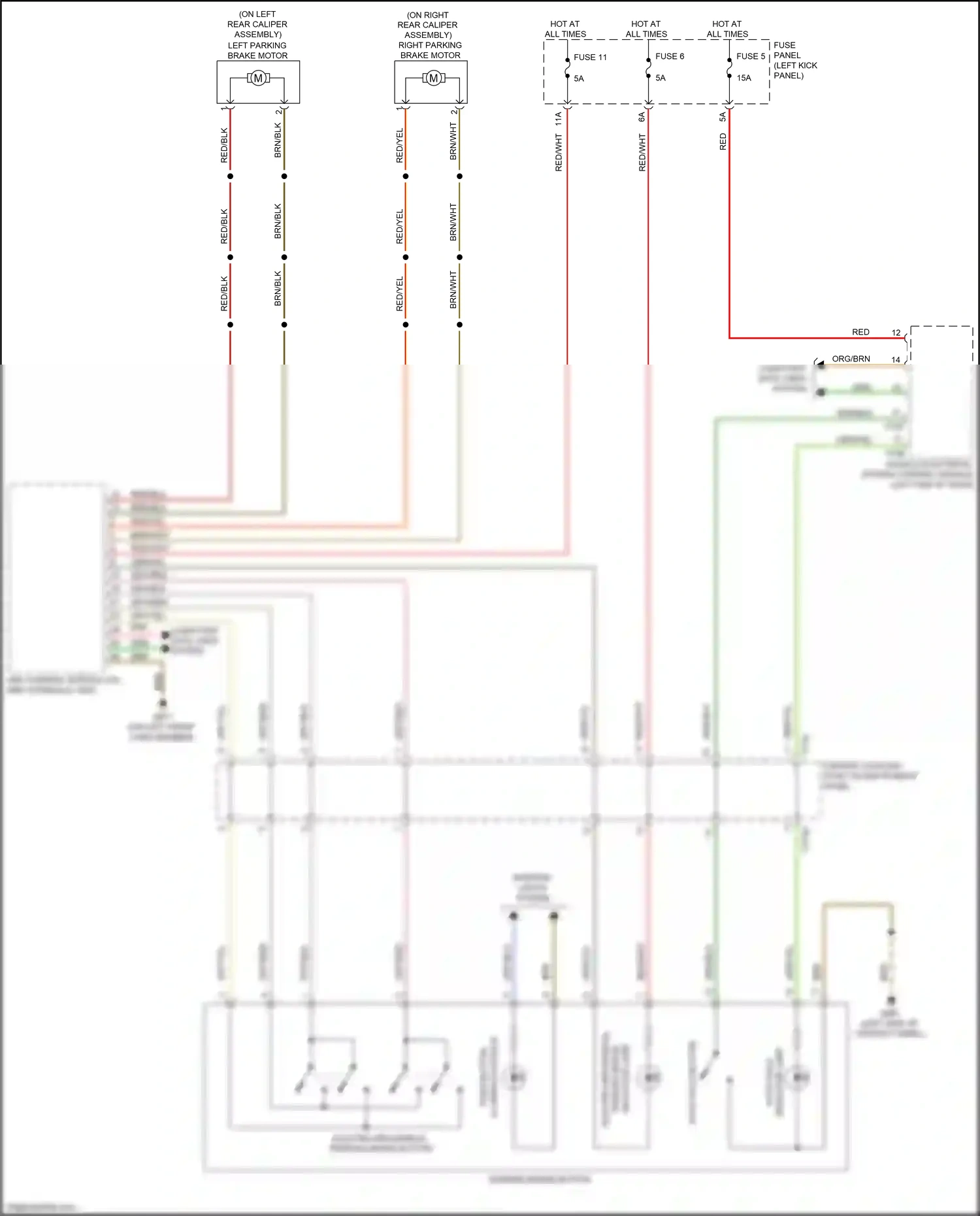 Audi A7 II (2018-2023) fuse 5 wiring diagram  (36 of 54)