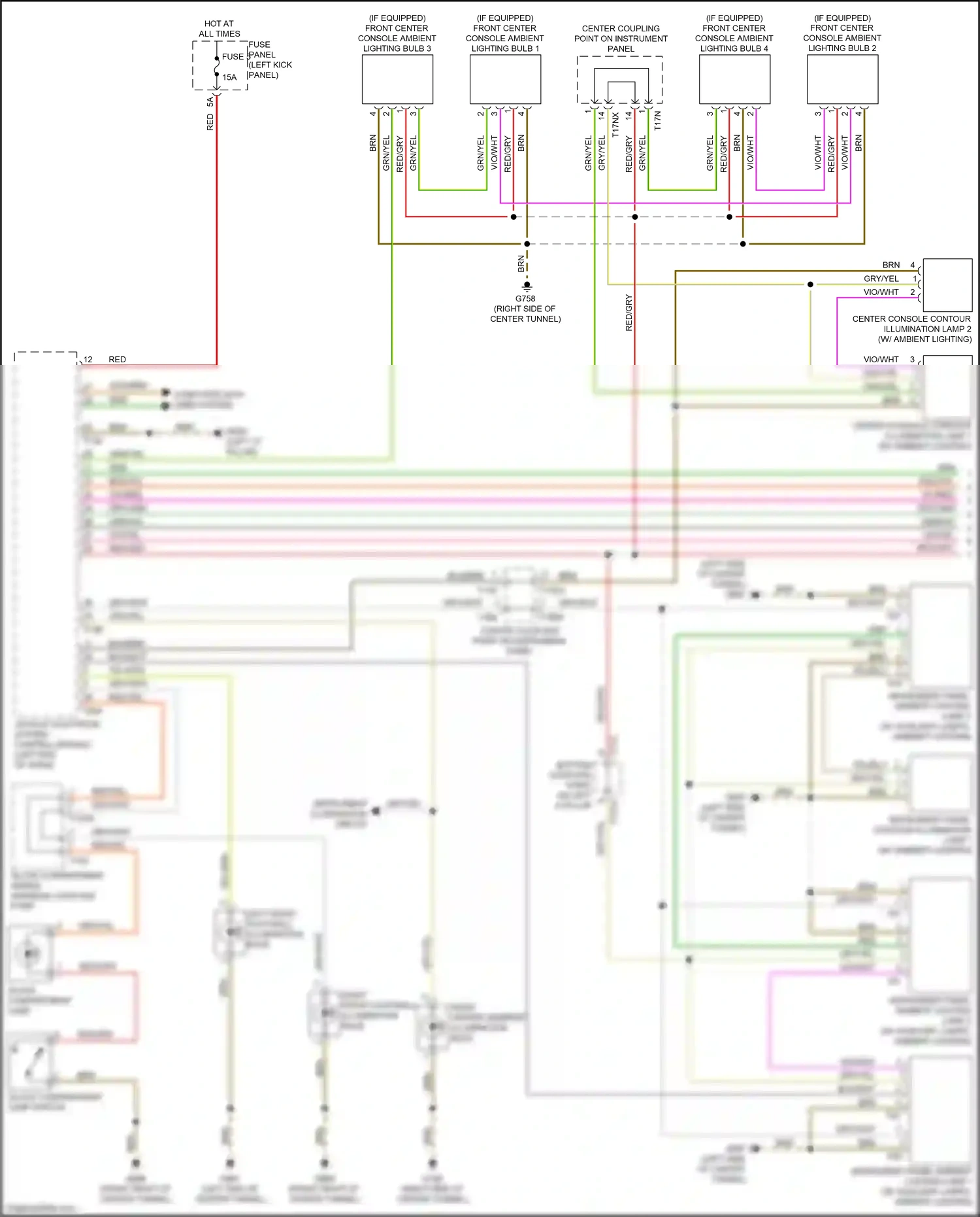 Audi A7 II (2018-2023) grn/yel wiring diagram  (16 of 22)