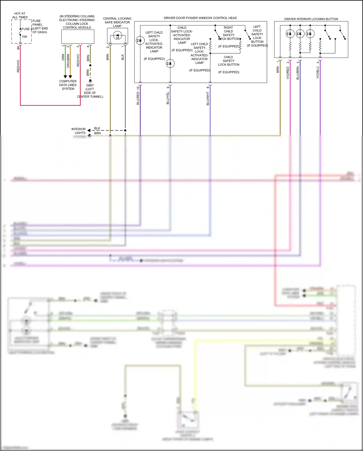 Audi A7 II (2018-2023) grn/yel wiring diagram  (4 of 22)
