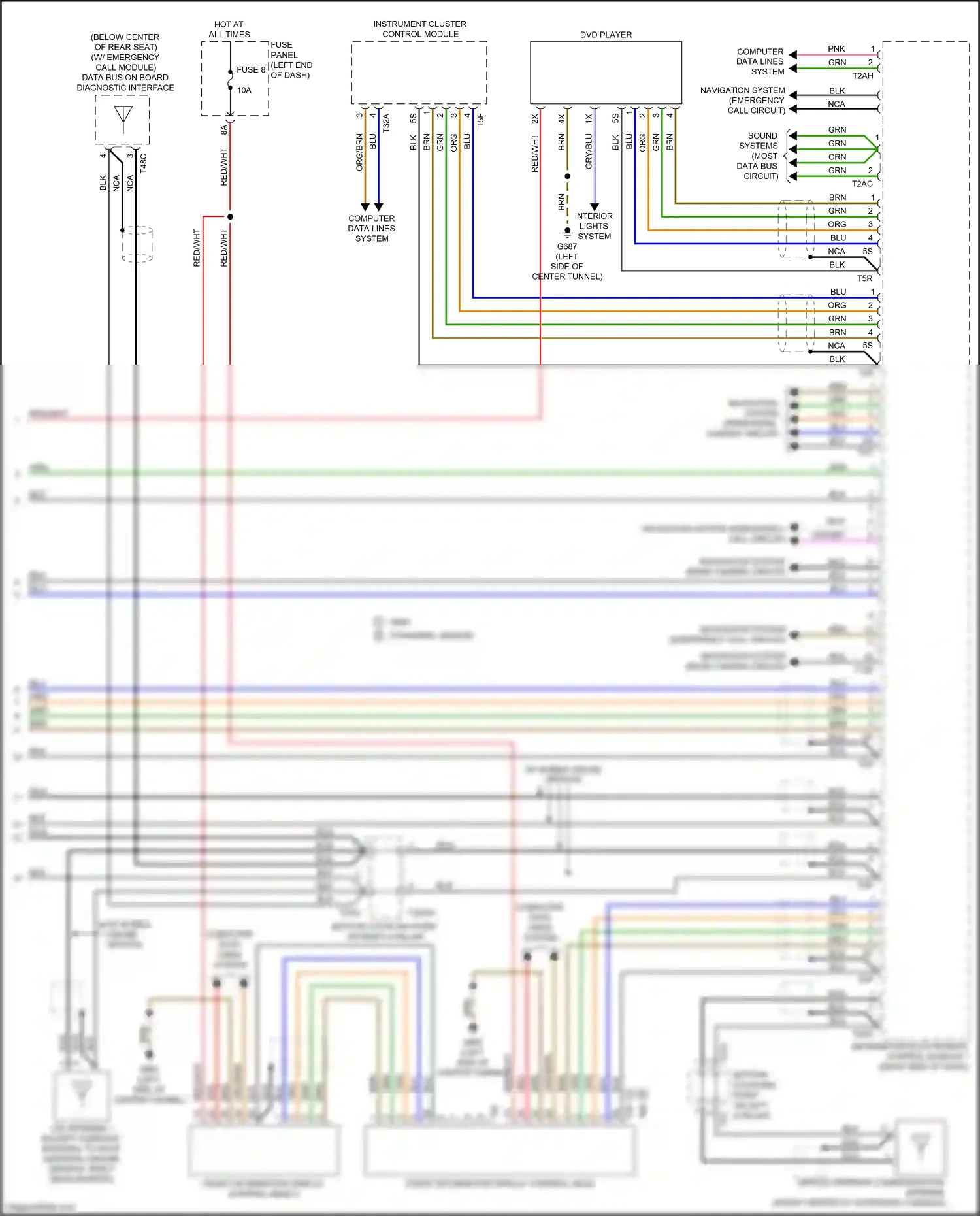 Audi A7 II (2018-2023) gry/blu wiring diagram  (13 of 38)