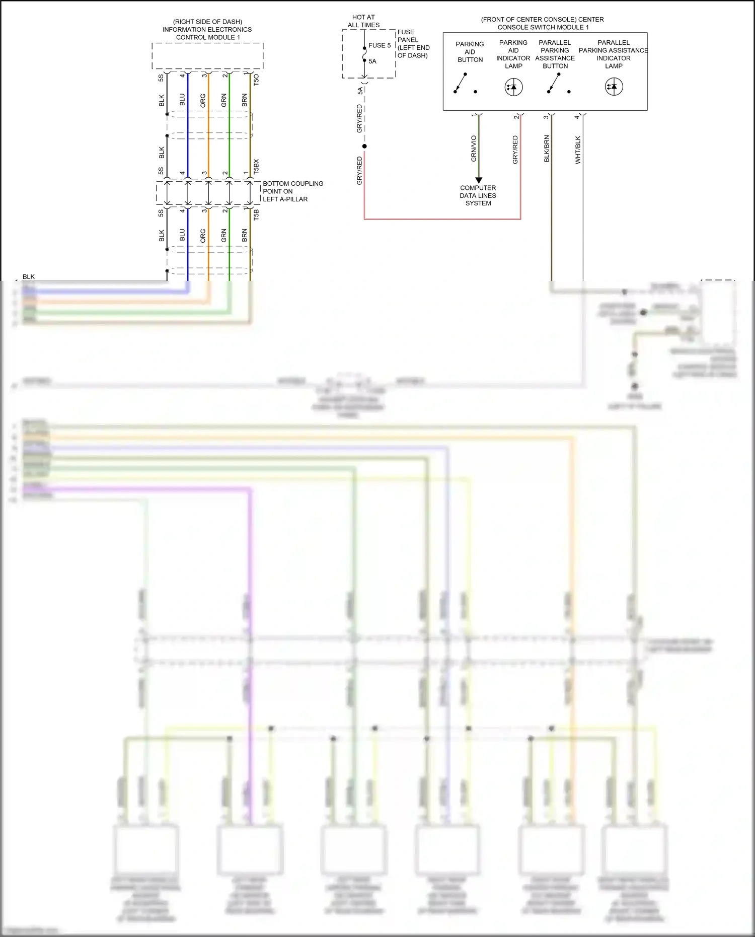 Audi A7 II (2018-2023) gry/red wiring diagram  (18 of 50)