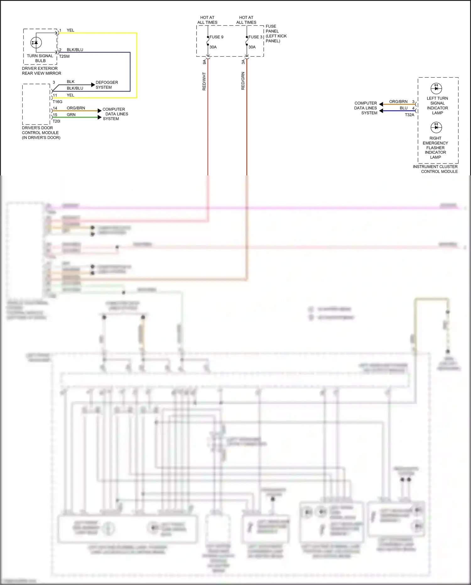 Audi A7 II (2018-2023) headlights system wiring diagram  (1 of 3)