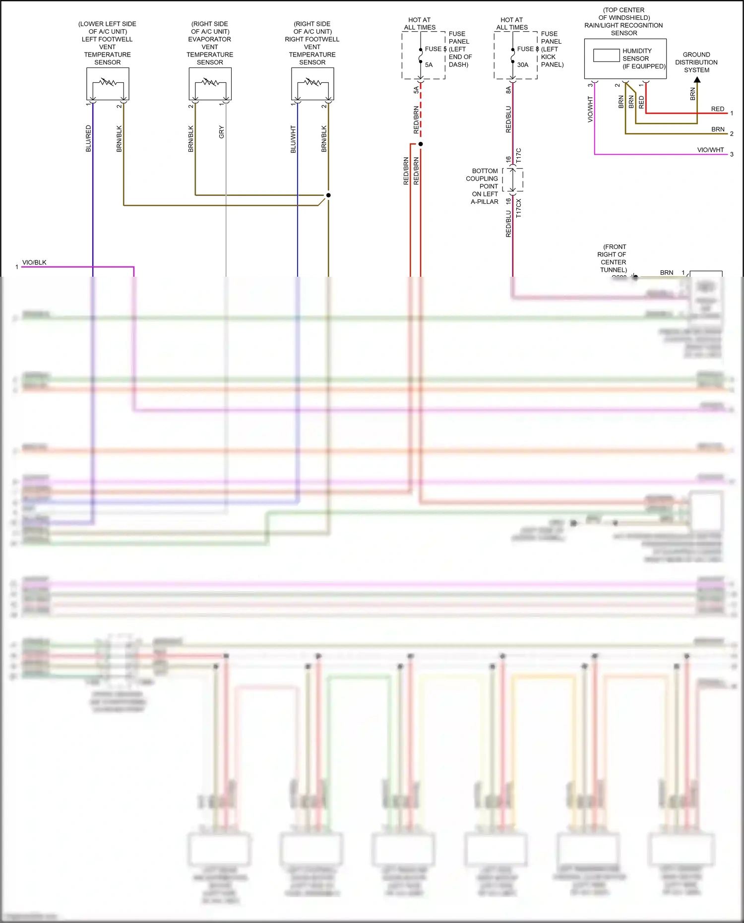 Audi A7 II (2018-2023) humidity sensor wiring diagram  (2 of 7)