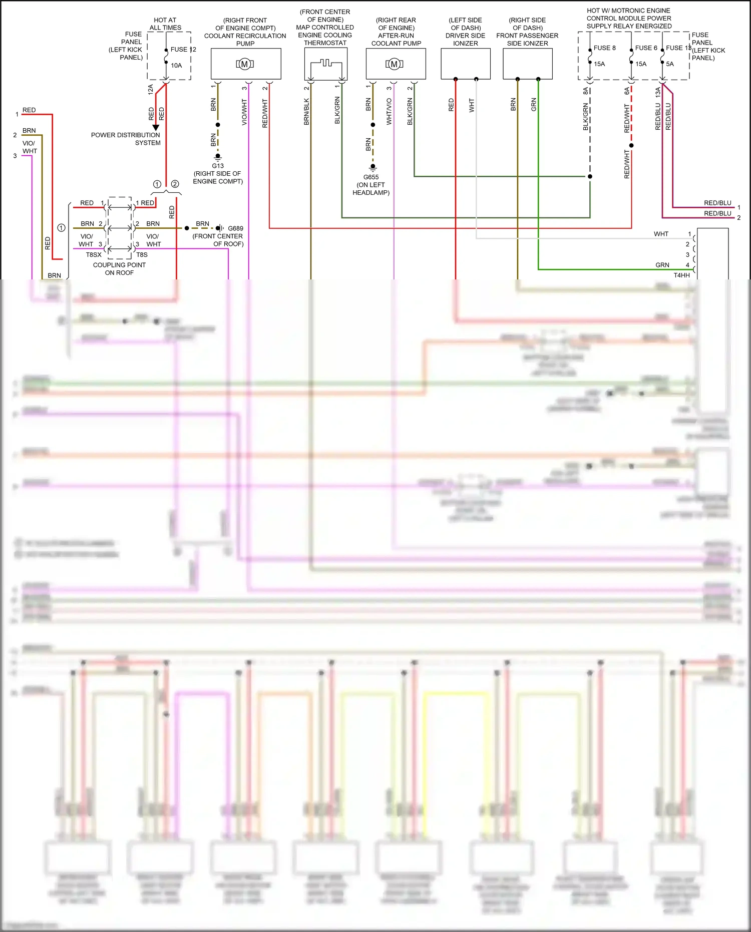 Audi A7 II (2018-2023) (left kick panel) wiring diagram  (69 of 85)