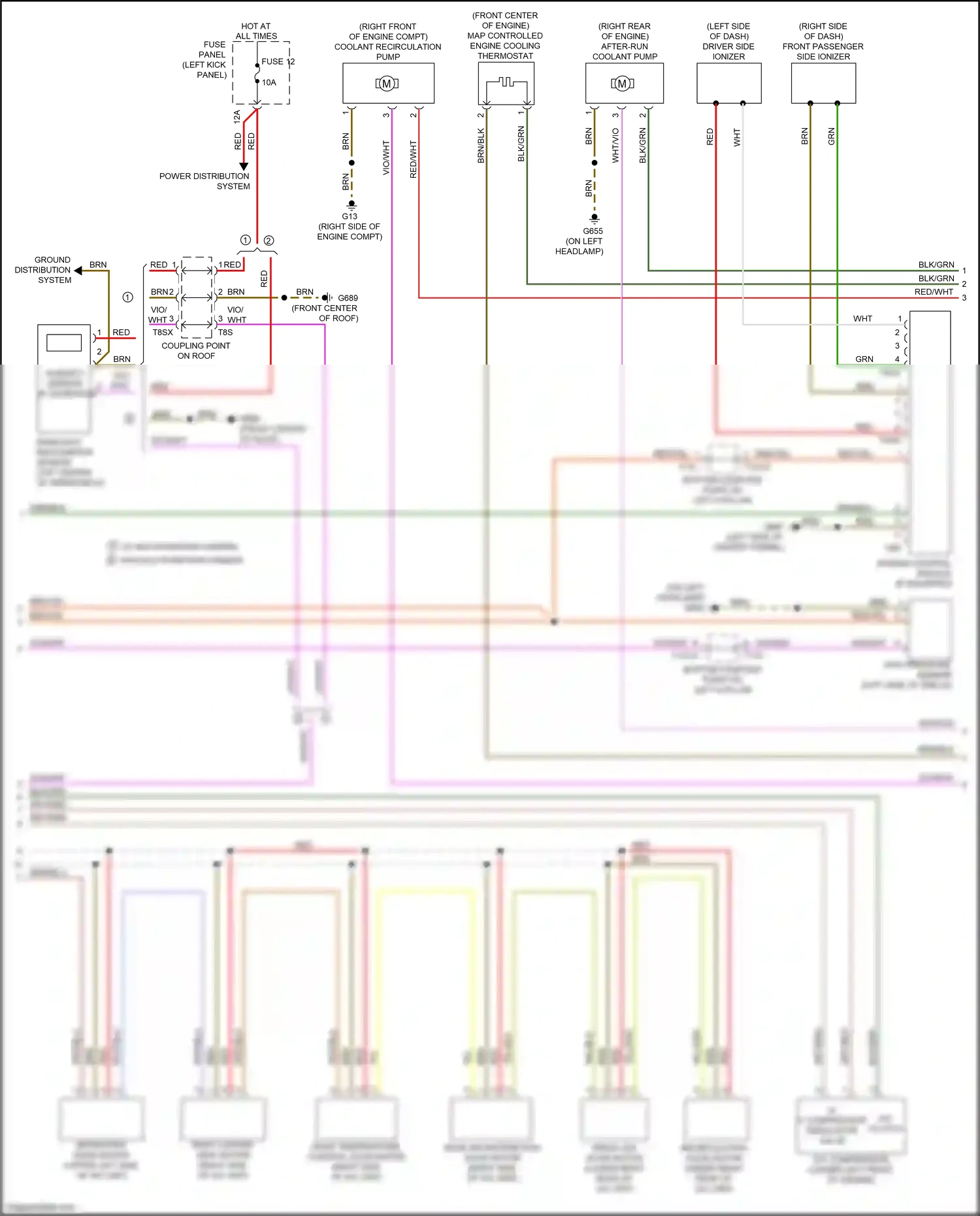 Audi A7 II (2018-2023) (left kick panel) wiring diagram  (66 of 85)