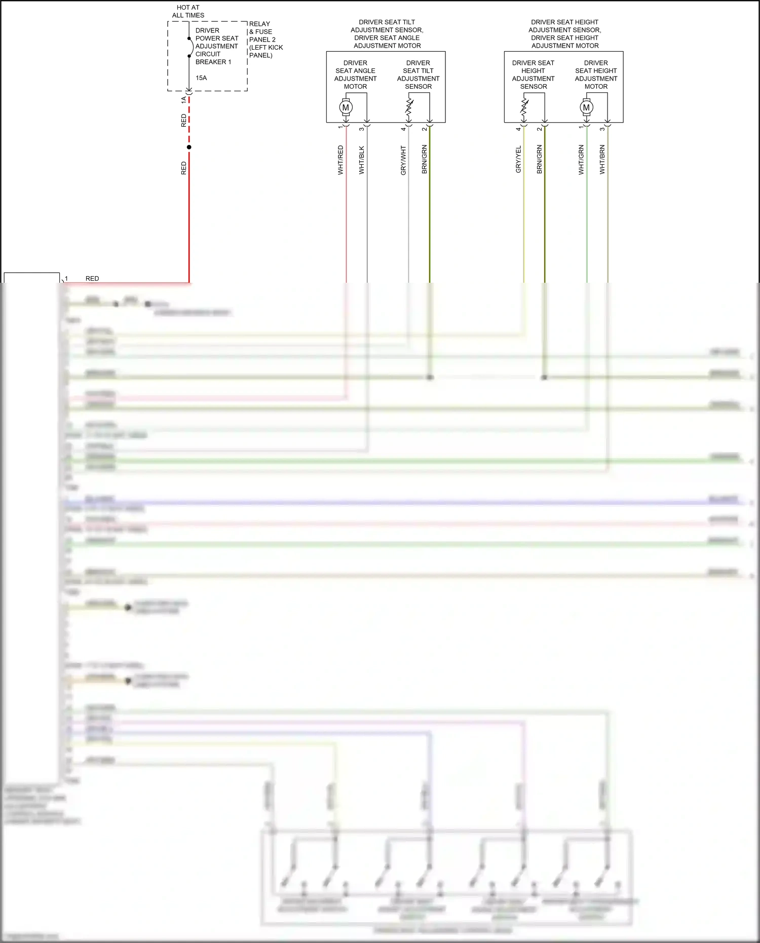 Audi A7 II (2018-2023) (left kick panel) wiring diagram  (45 of 85)