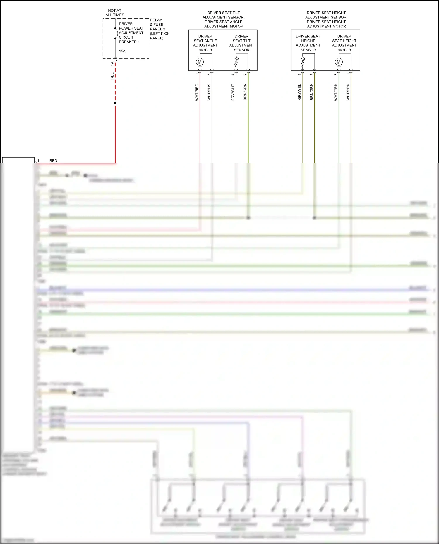 Audi A7 II (2018-2023) (left kick panel) wiring diagram  (43 of 85)