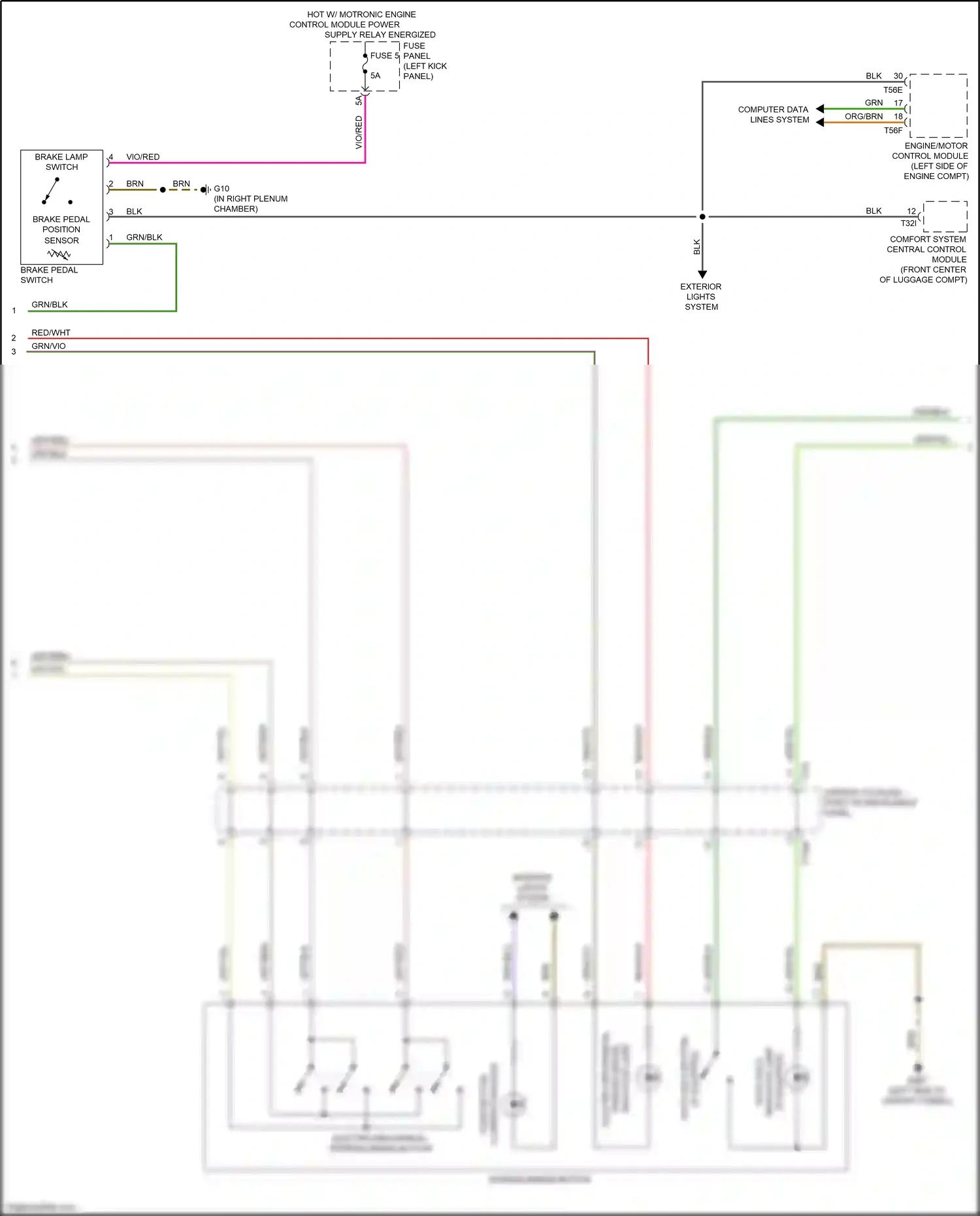 Audi A7 II (2018-2023) (left kick panel) wiring diagram  (11 of 85)
