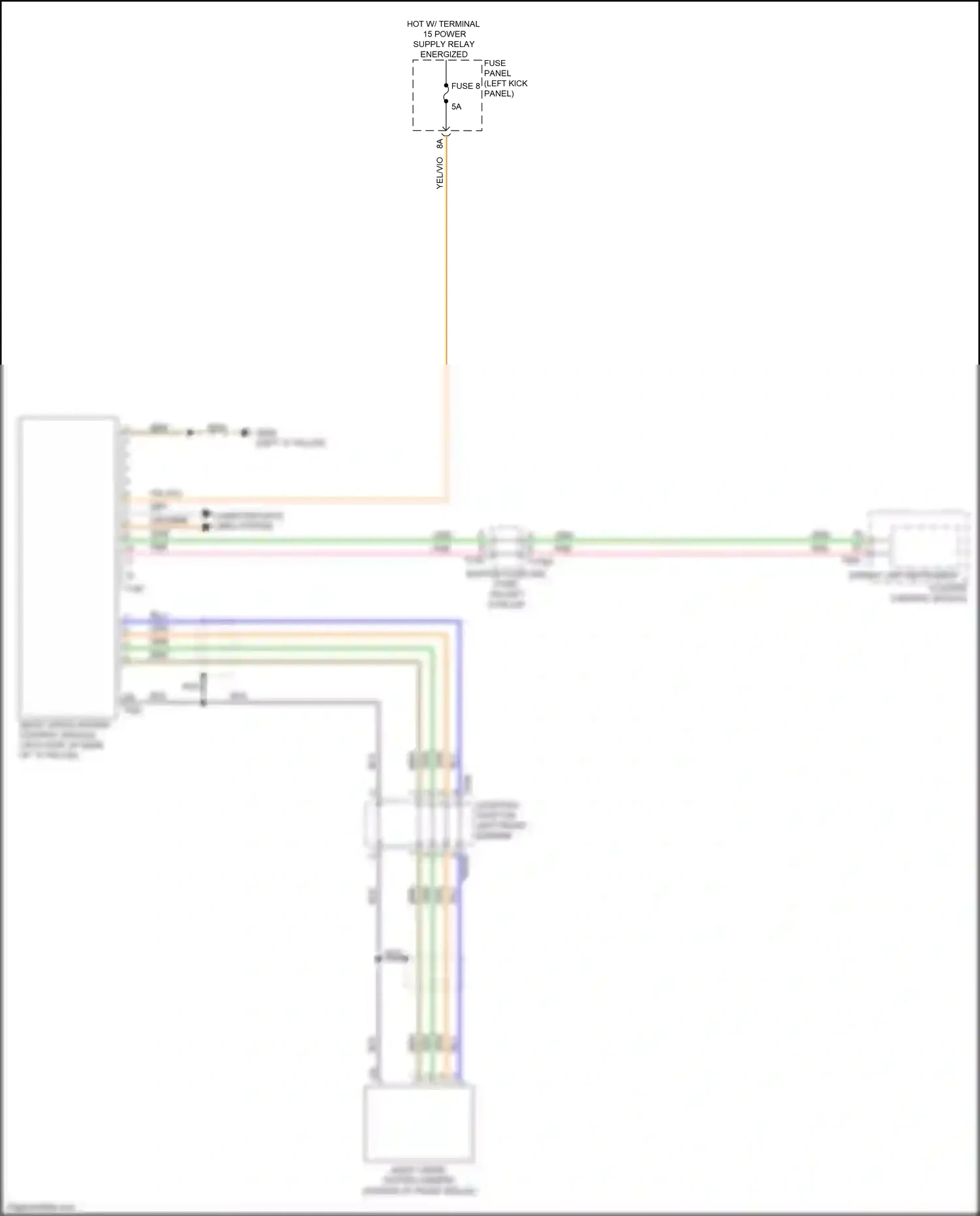 Audi A7 II (2018-2023) (left kick panel) wiring diagram  (8 of 85)