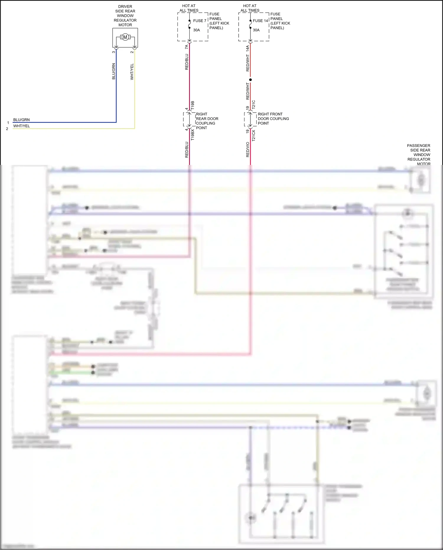 Audi A7 II (2018-2023) (left kick panel) wiring diagram  (80 of 85)