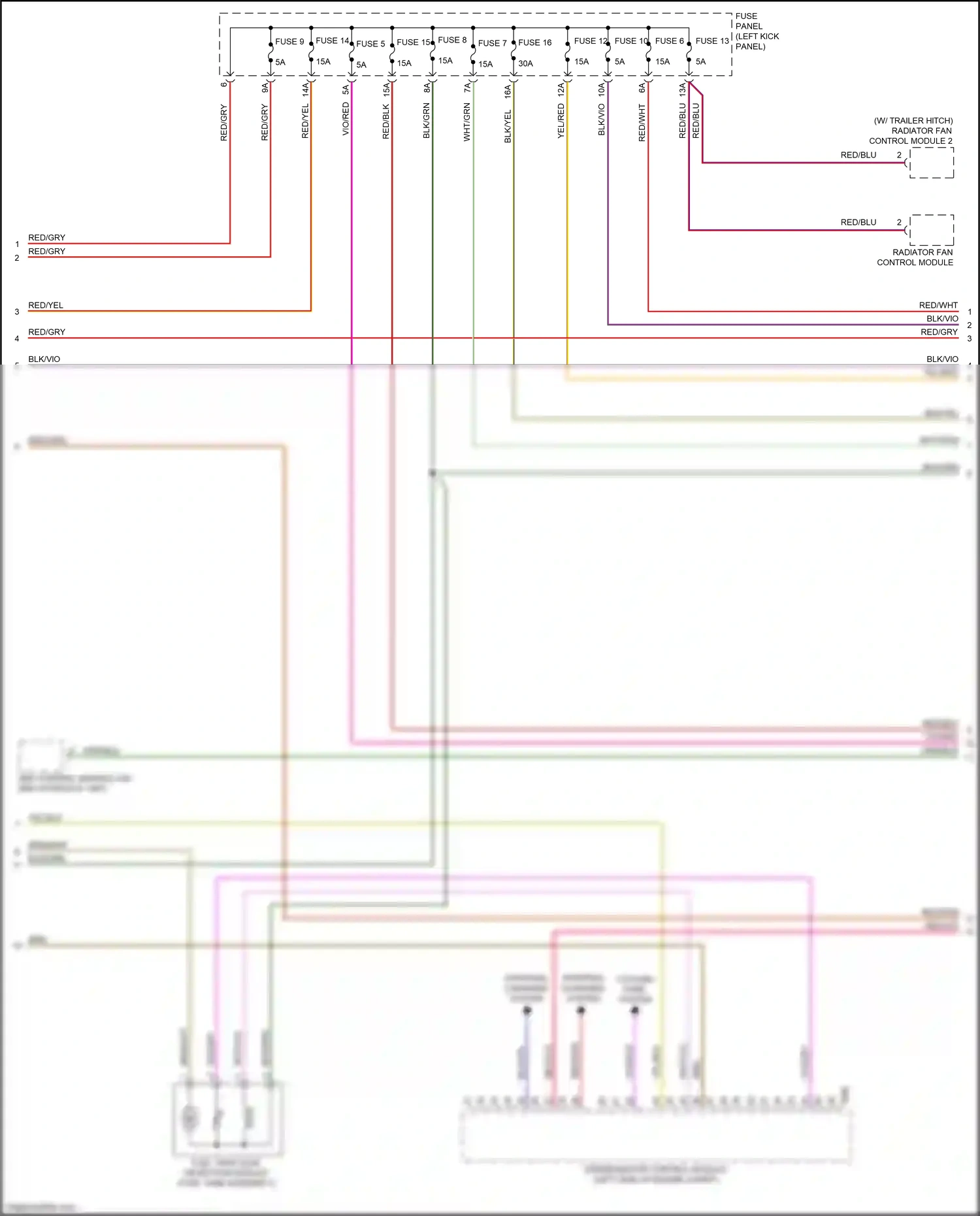 Audi A7 II (2018-2023) (left kick panel) wiring diagram  (85 of 85)