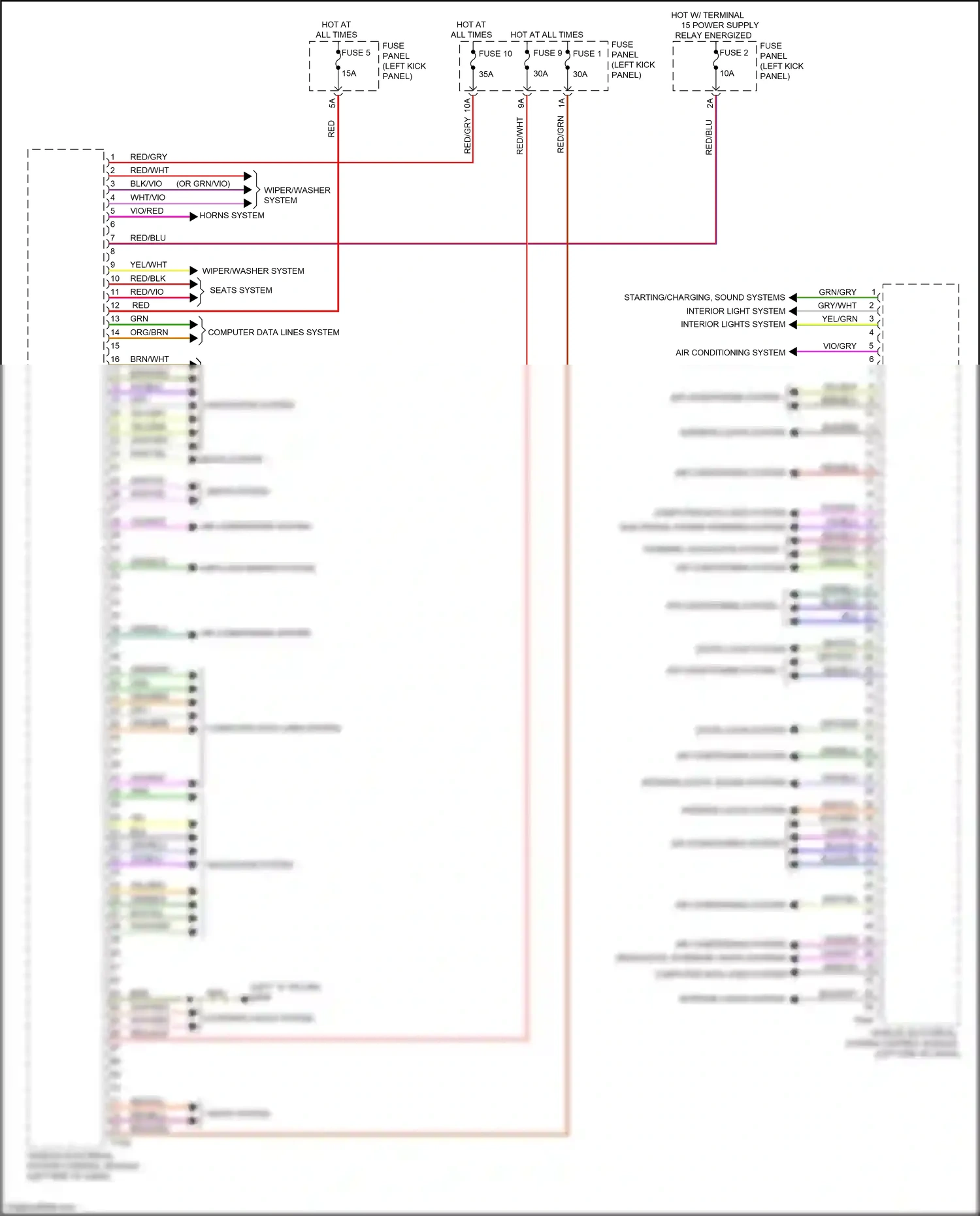 Audi A7 II (2018-2023) red wiring diagram  (40 of 100)