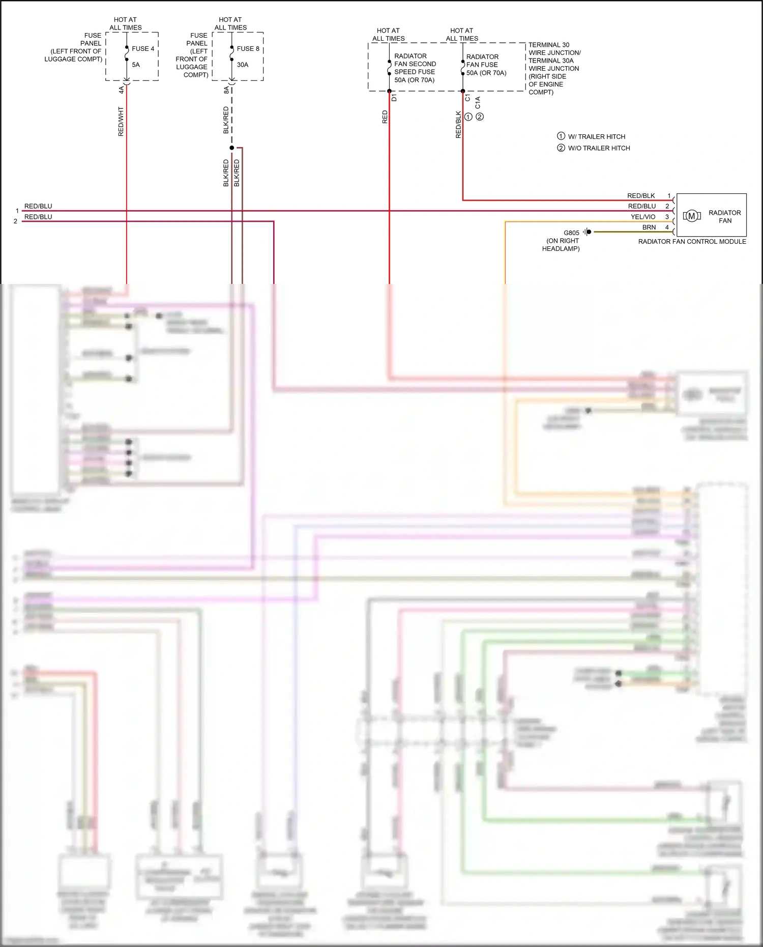 Audi A7 II (2018-2023) red/blk wiring diagram  (49 of 60)